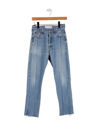 EB DENIM Mid-Rise Straight Leg Jeans
