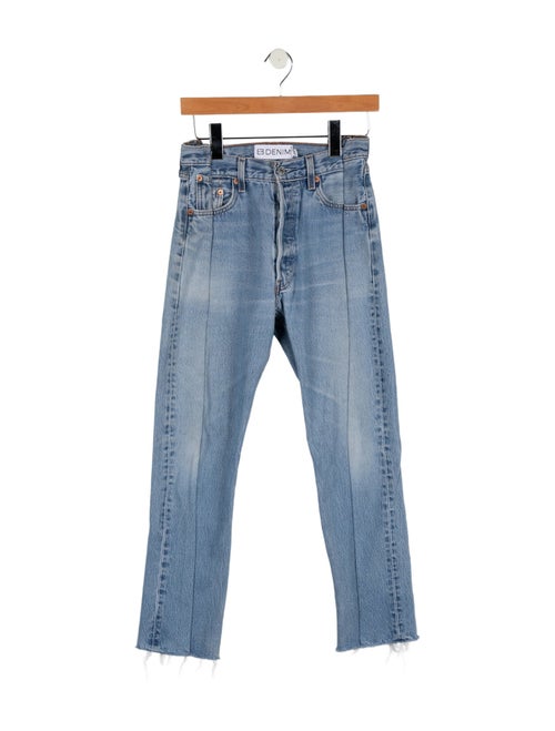 EB DENIM Mid-Rise Straight Leg Jeans