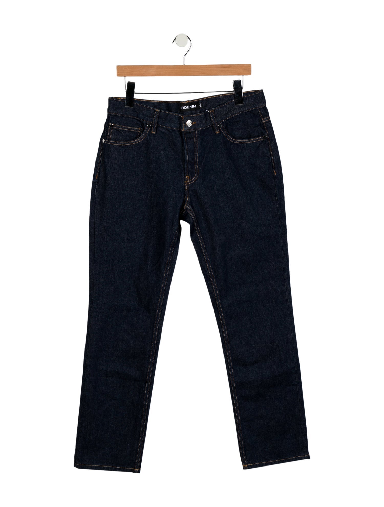 EB DENIM Mid-Rise Straight Leg Jeans