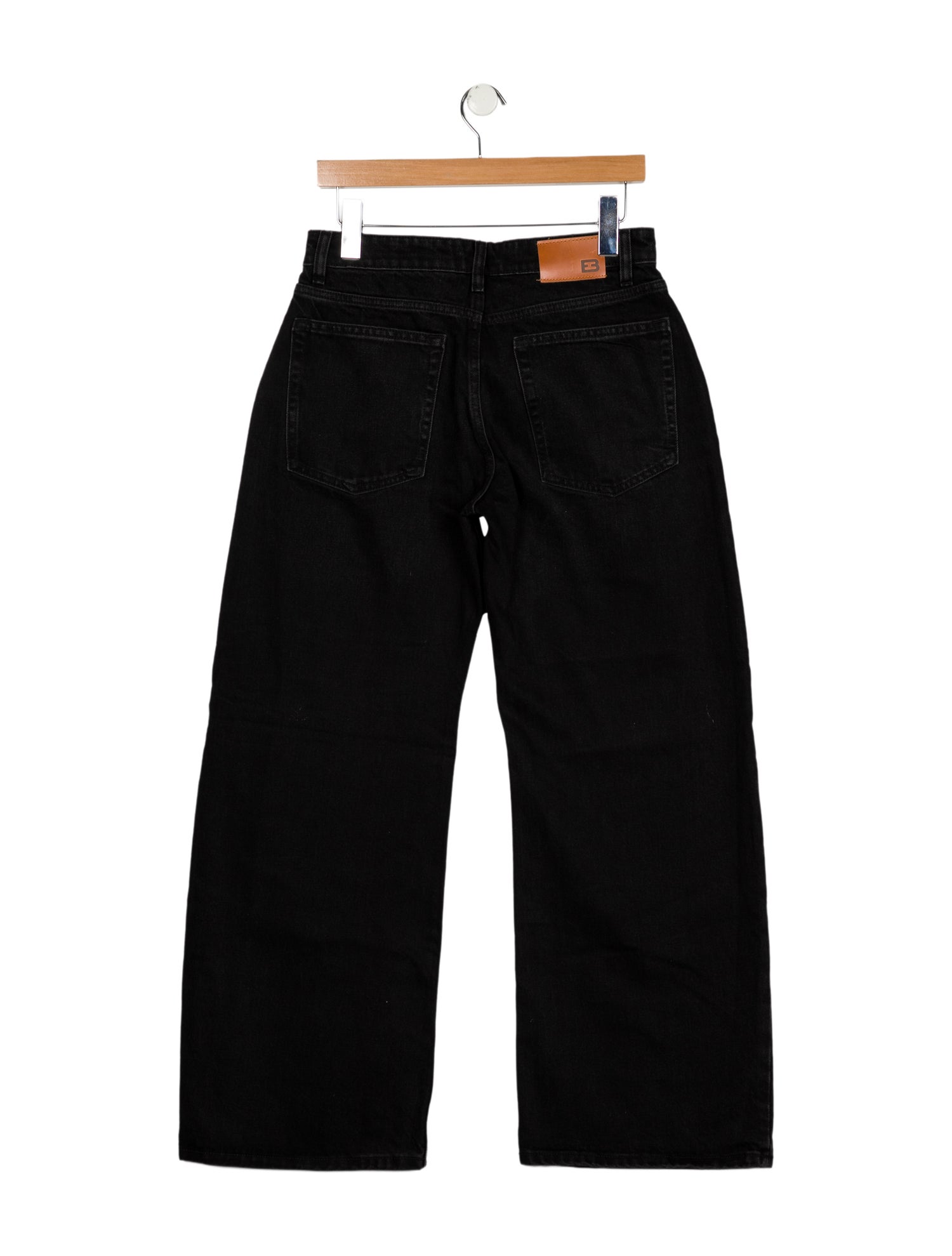 EB DENIM Mid-Rise Wide Leg Jeans