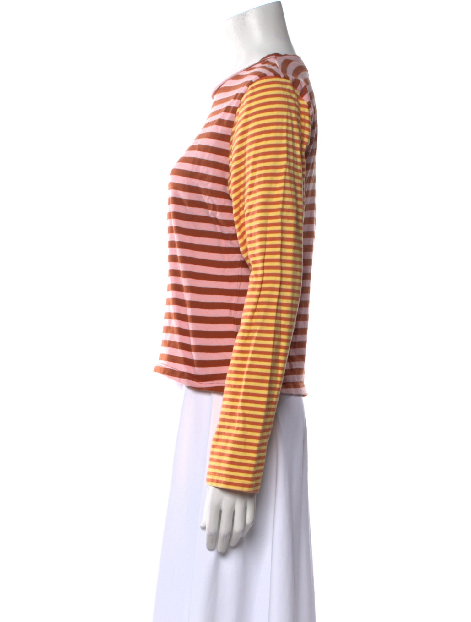 EB DENIM Striped Crew Neck Top