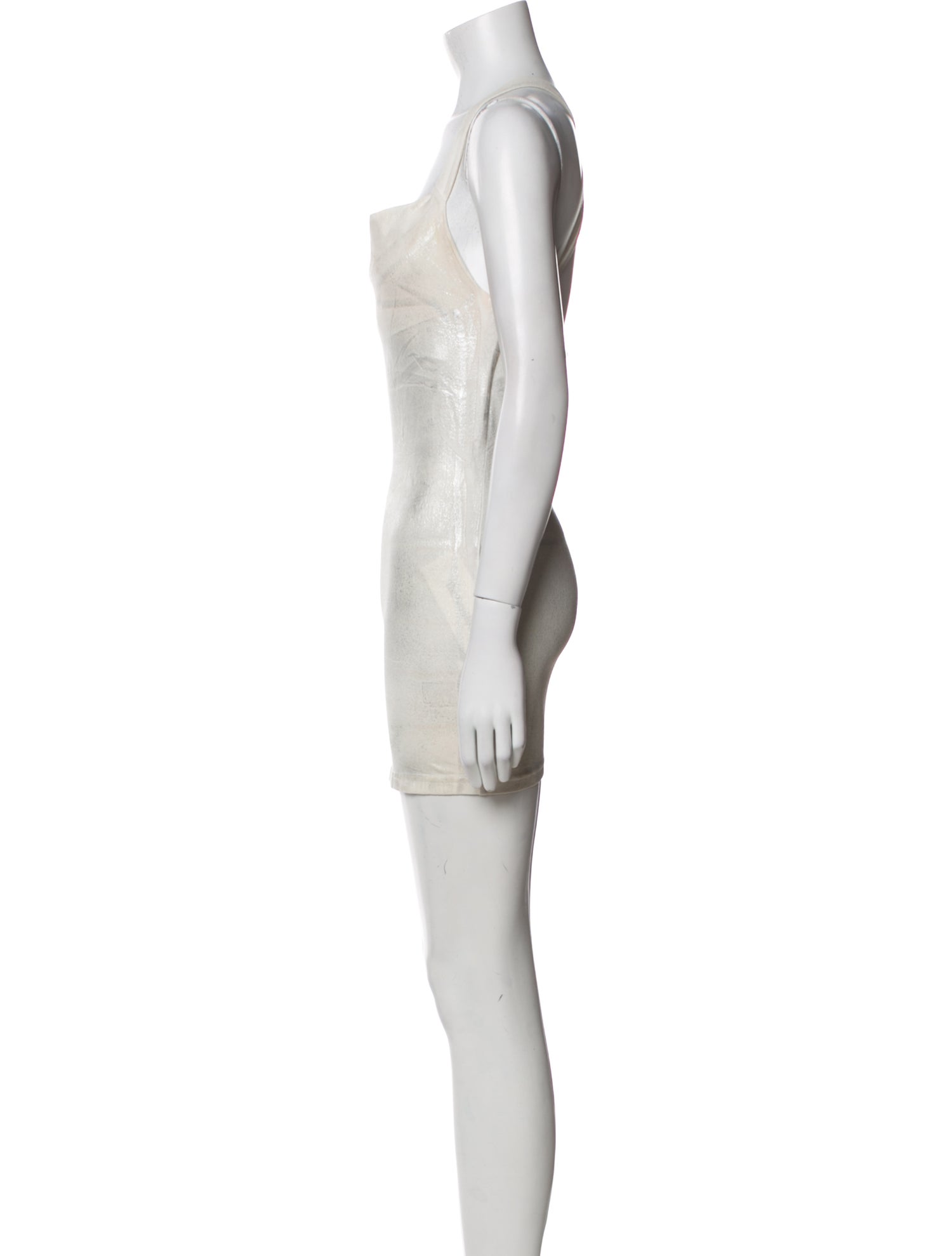 EB DENIM Square Neckline Mini Dress