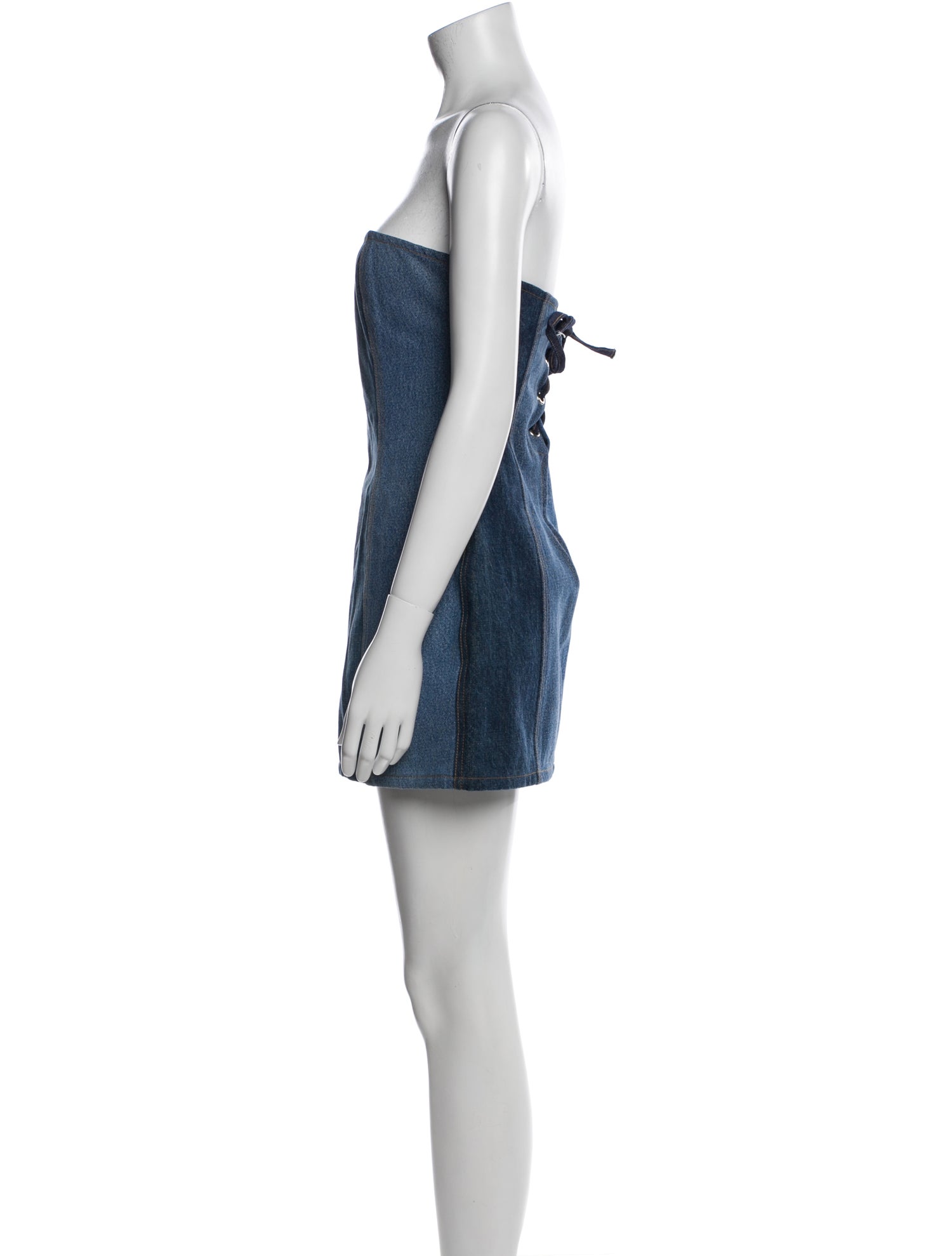 EB DENIM Strapless Mini Dress