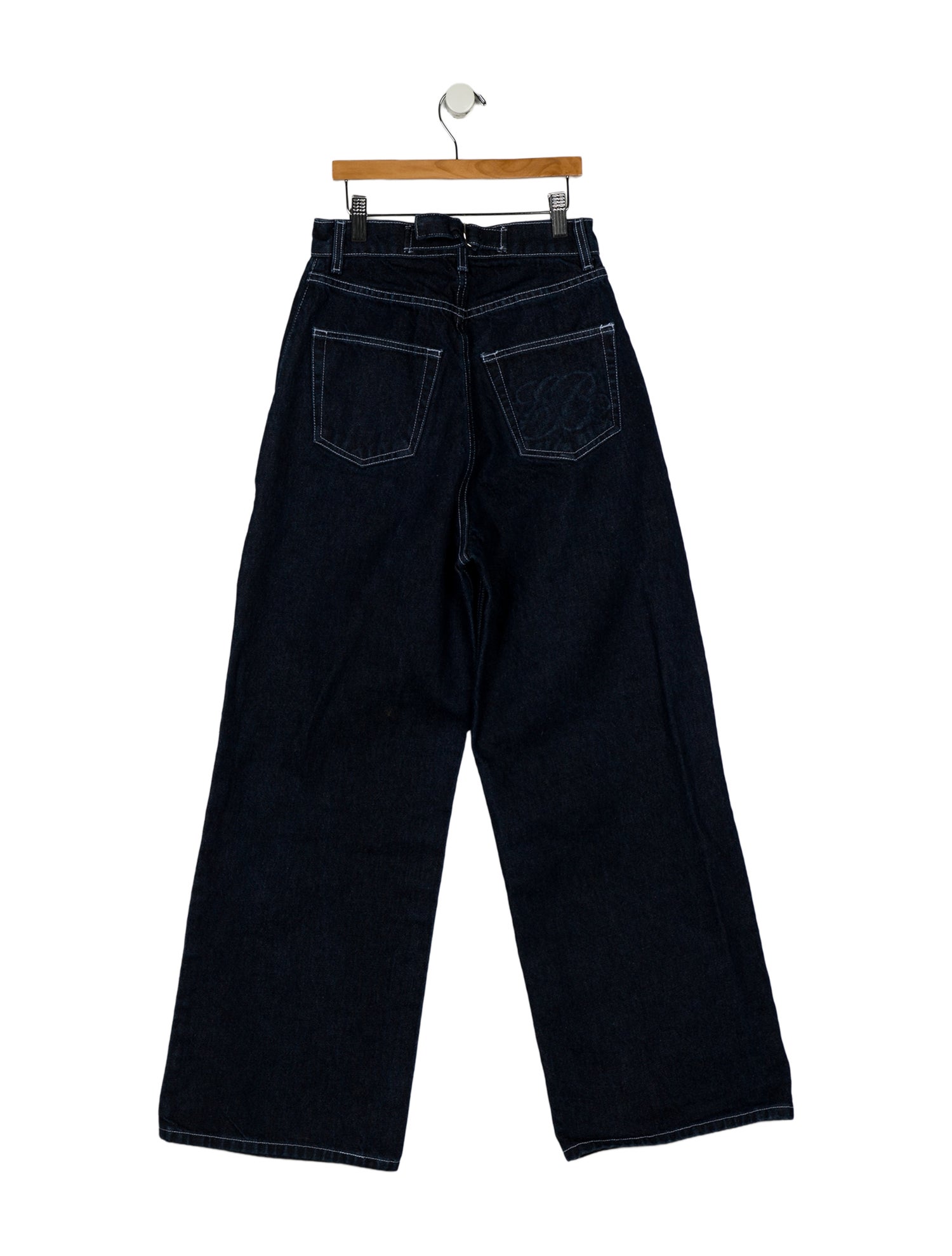 EB DENIM Mid-Rise Wide Leg Jeans