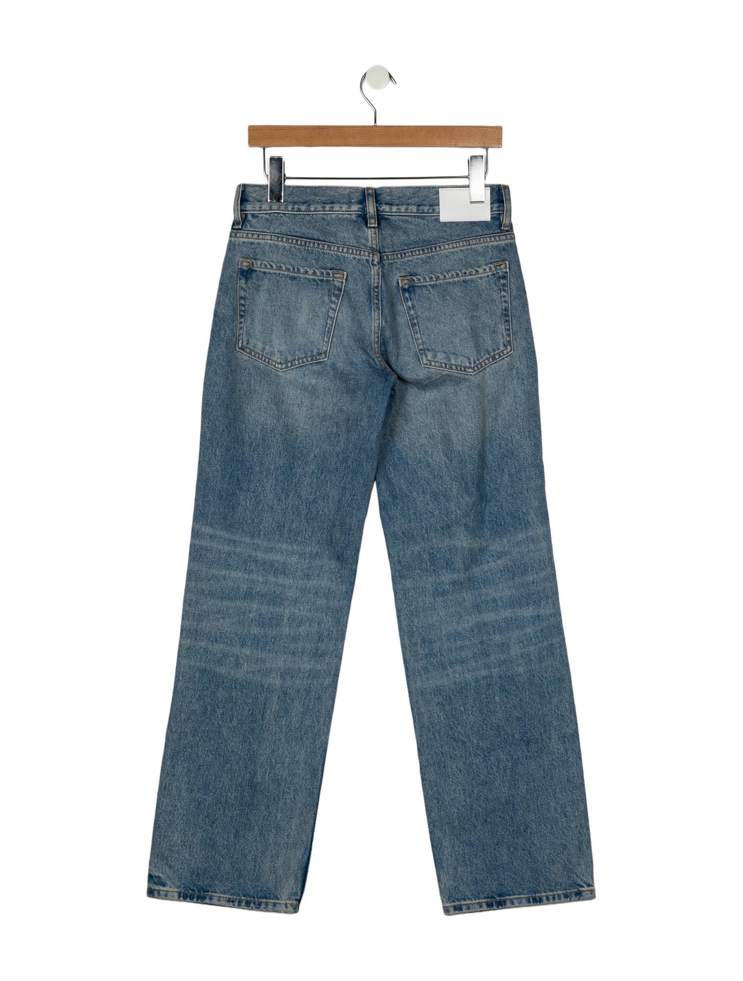 EB DENIM Mid-Rise Wide Leg Jeans