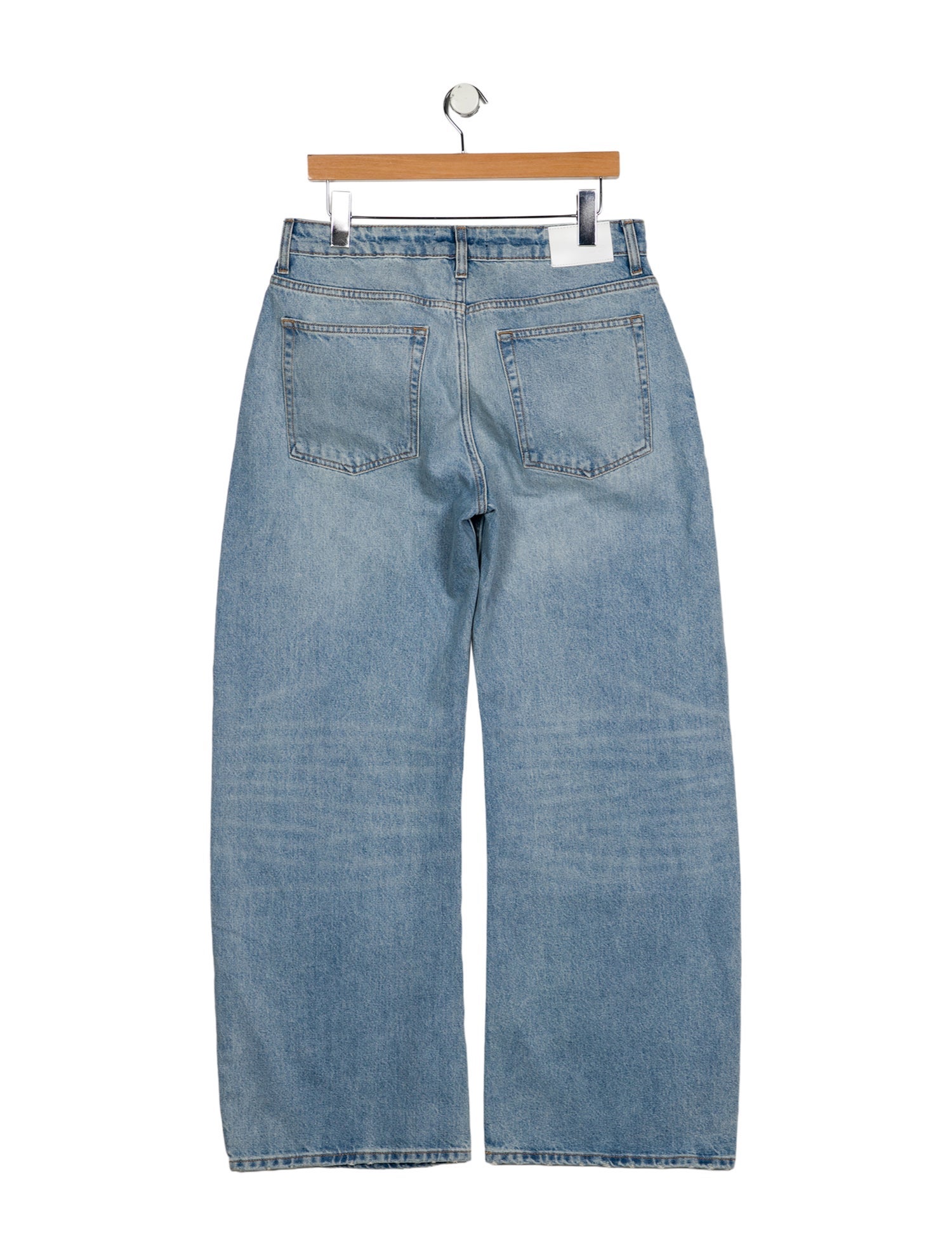 EB DENIM Mid-Rise Wide Leg Jeans