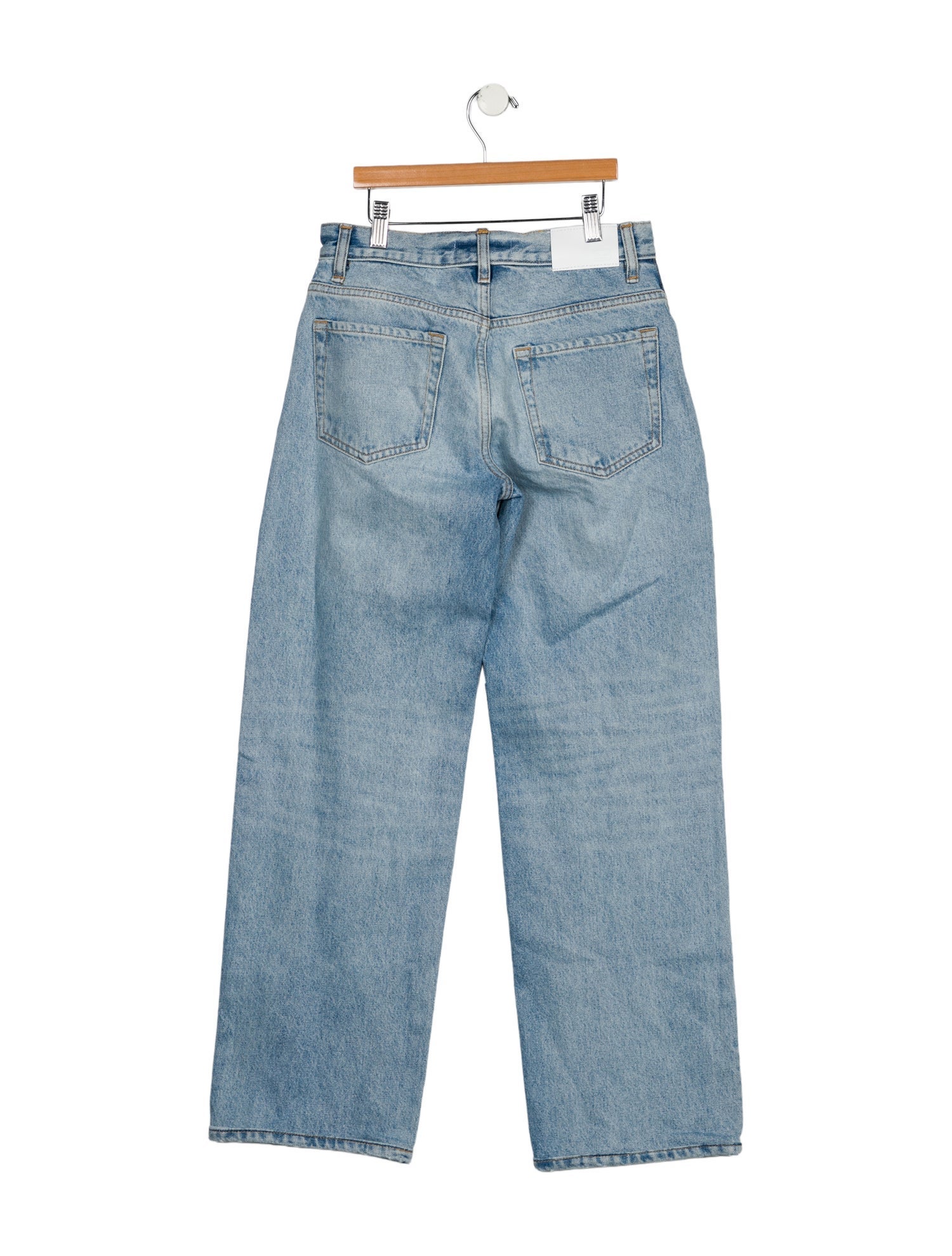 EB DENIM Mid-Rise Wide Leg Jeans