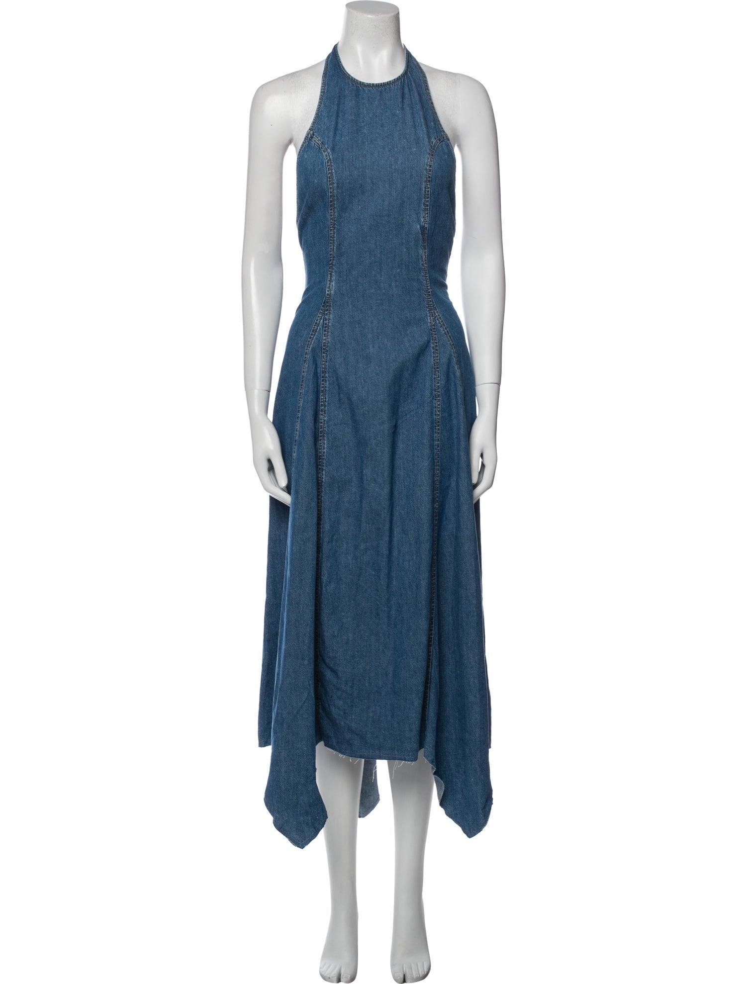 EB DENIM Halterneck Long Dress