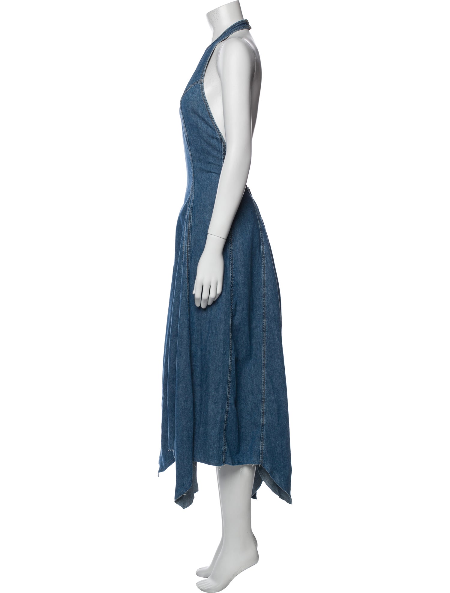 EB DENIM Halterneck Long Dress