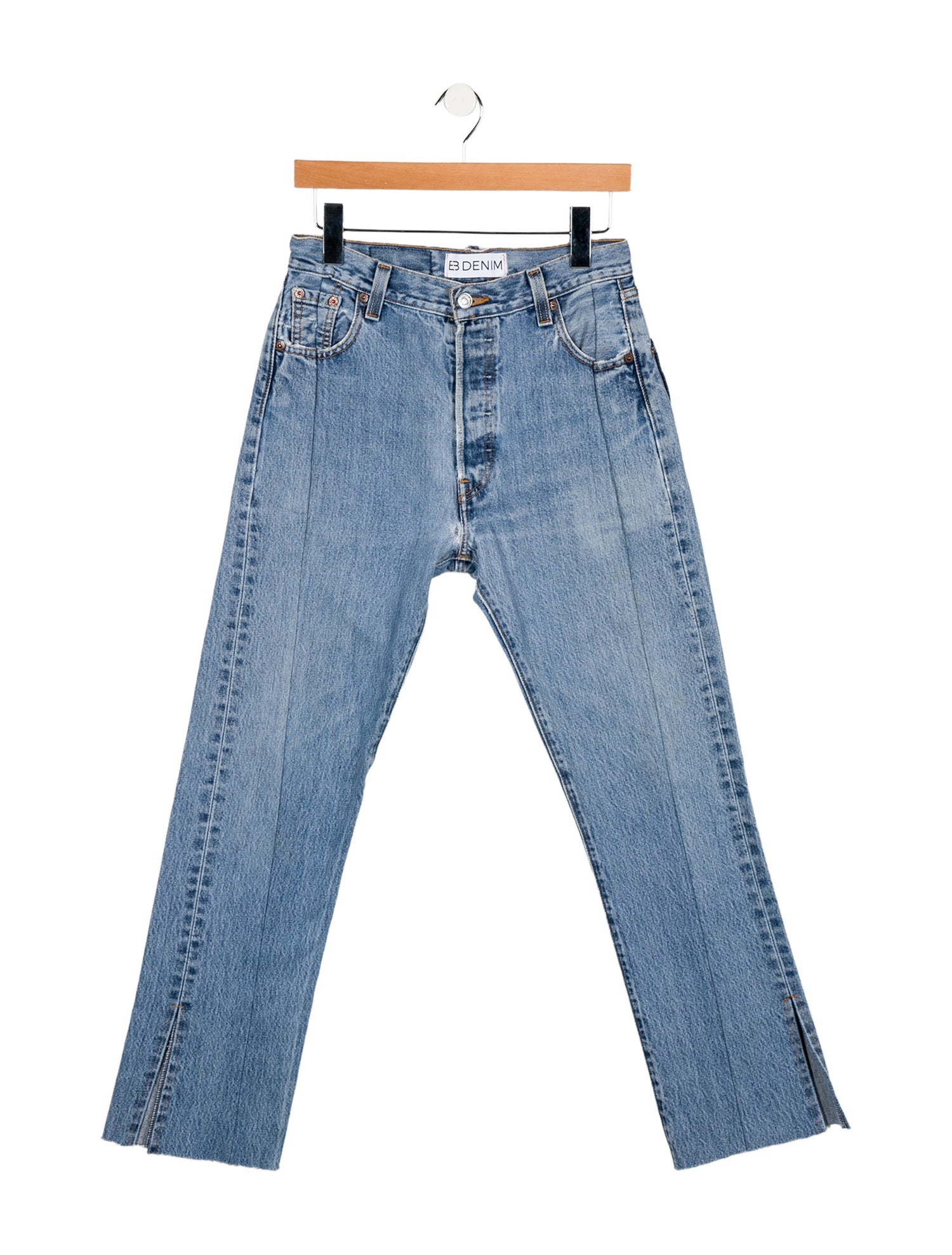 EB DENIM High-Rise Straight Leg Jeans