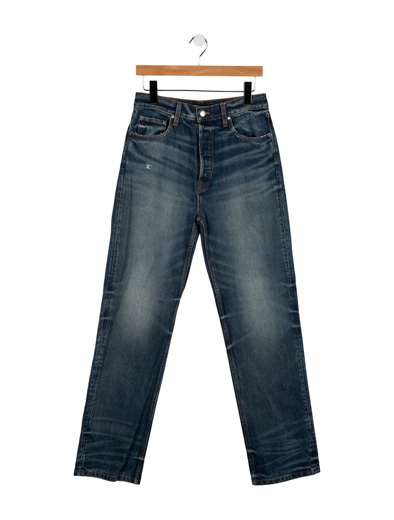 EB DENIM High-Rise Straight Leg Jeans