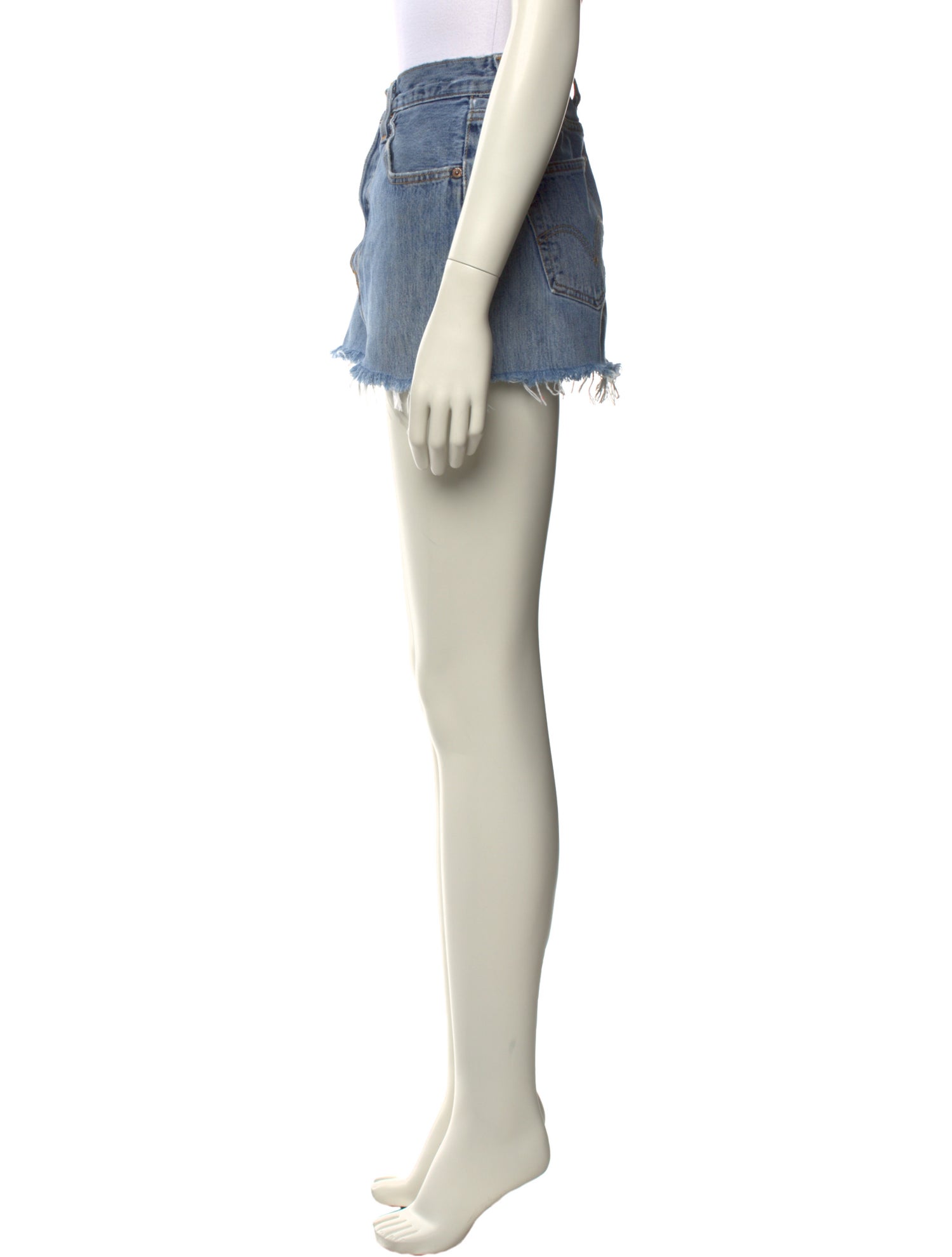 EB DENIM Mid Rise Mini Mini Skirt