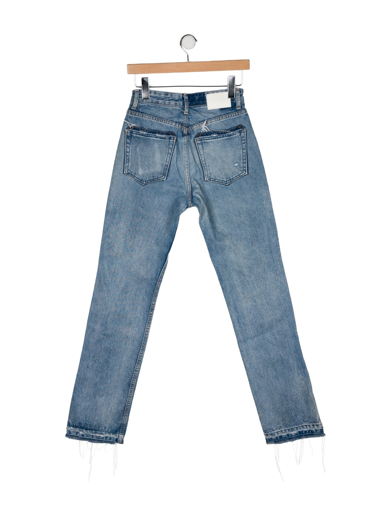 EB DENIM High-Rise Straight Leg Jeans