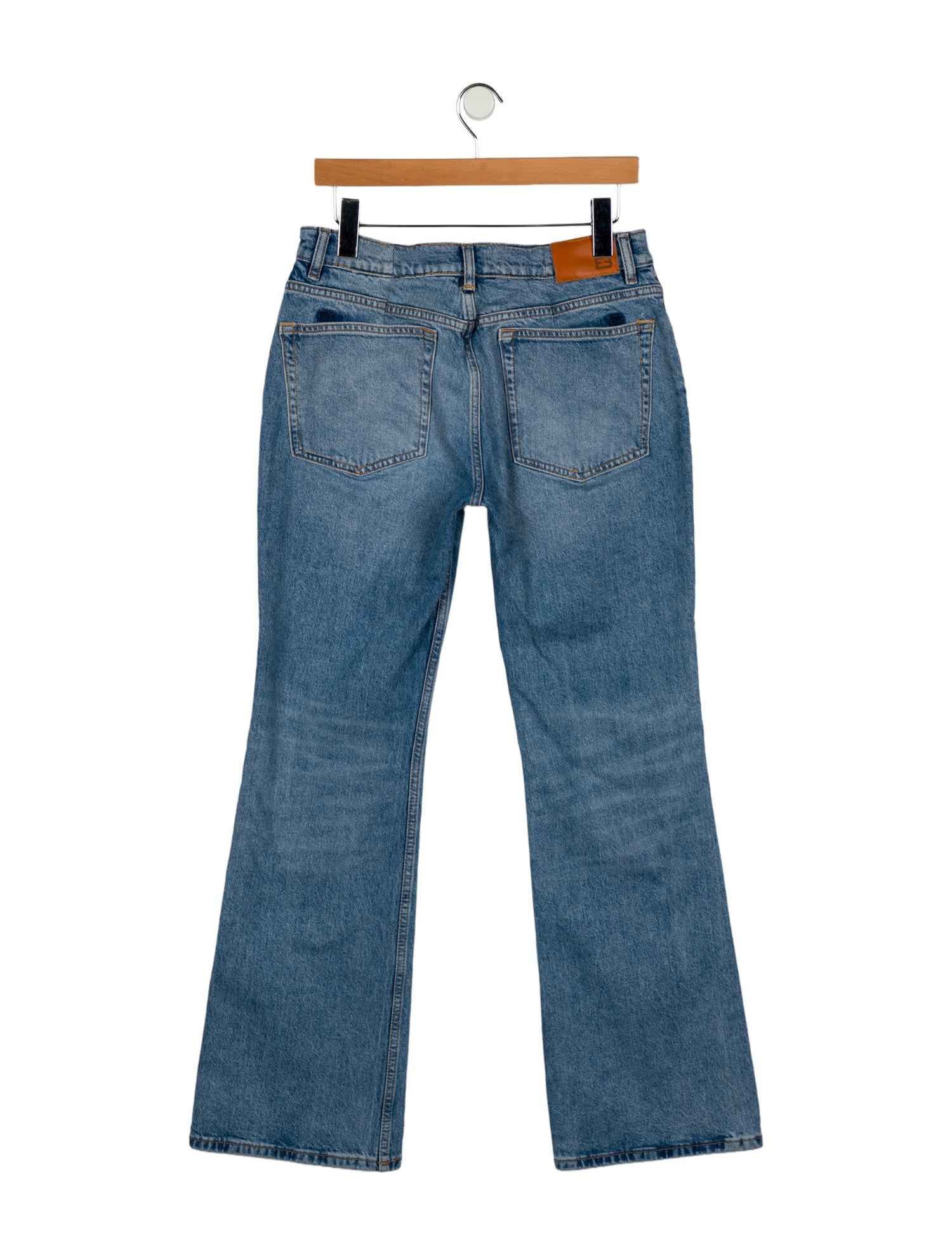 EB DENIM Mid-Rise Wide Leg Jeans