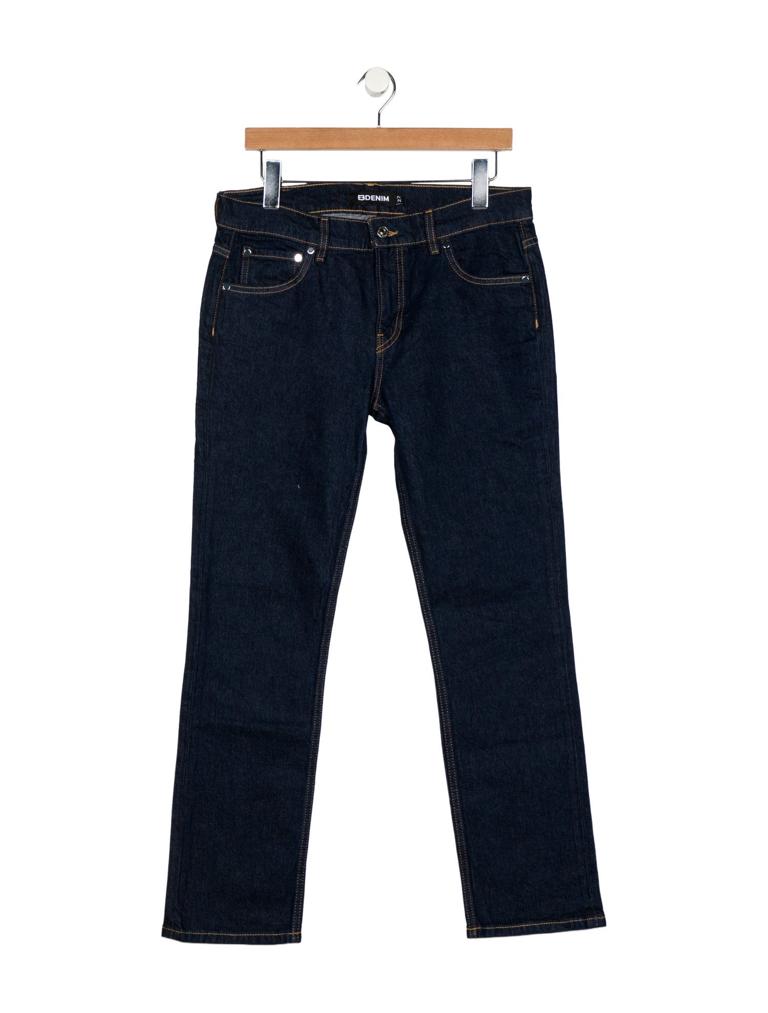EB DENIM Mid-Rise Straight Leg Jeans