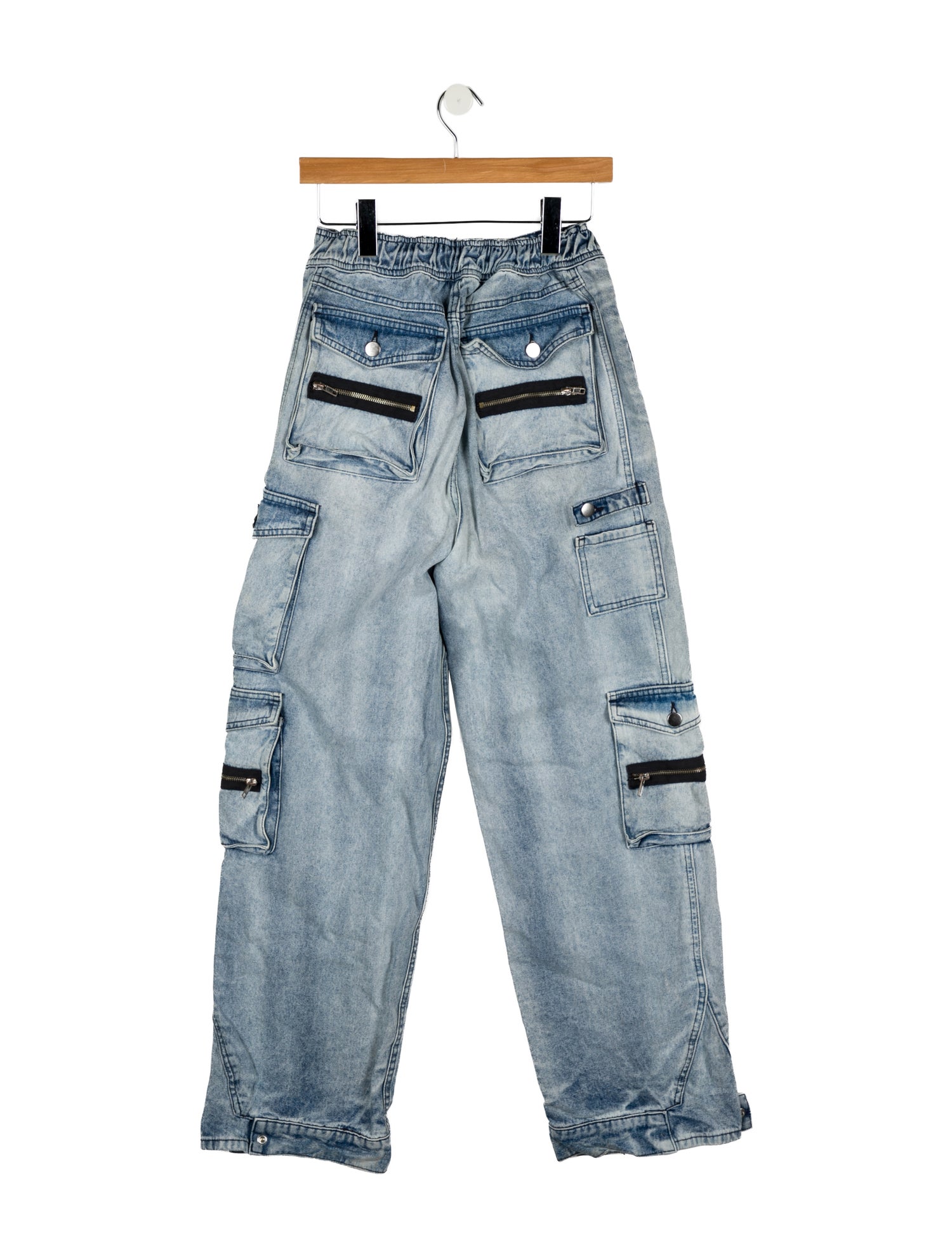 EB DENIM Mid-Rise Wide Leg Jeans