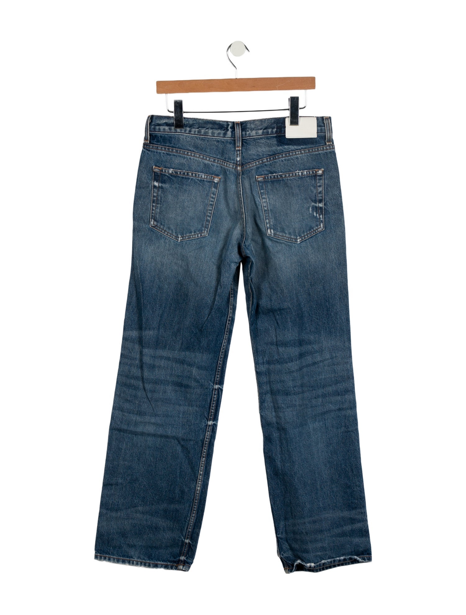 EB DENIM Mid-Rise Wide Leg Jeans