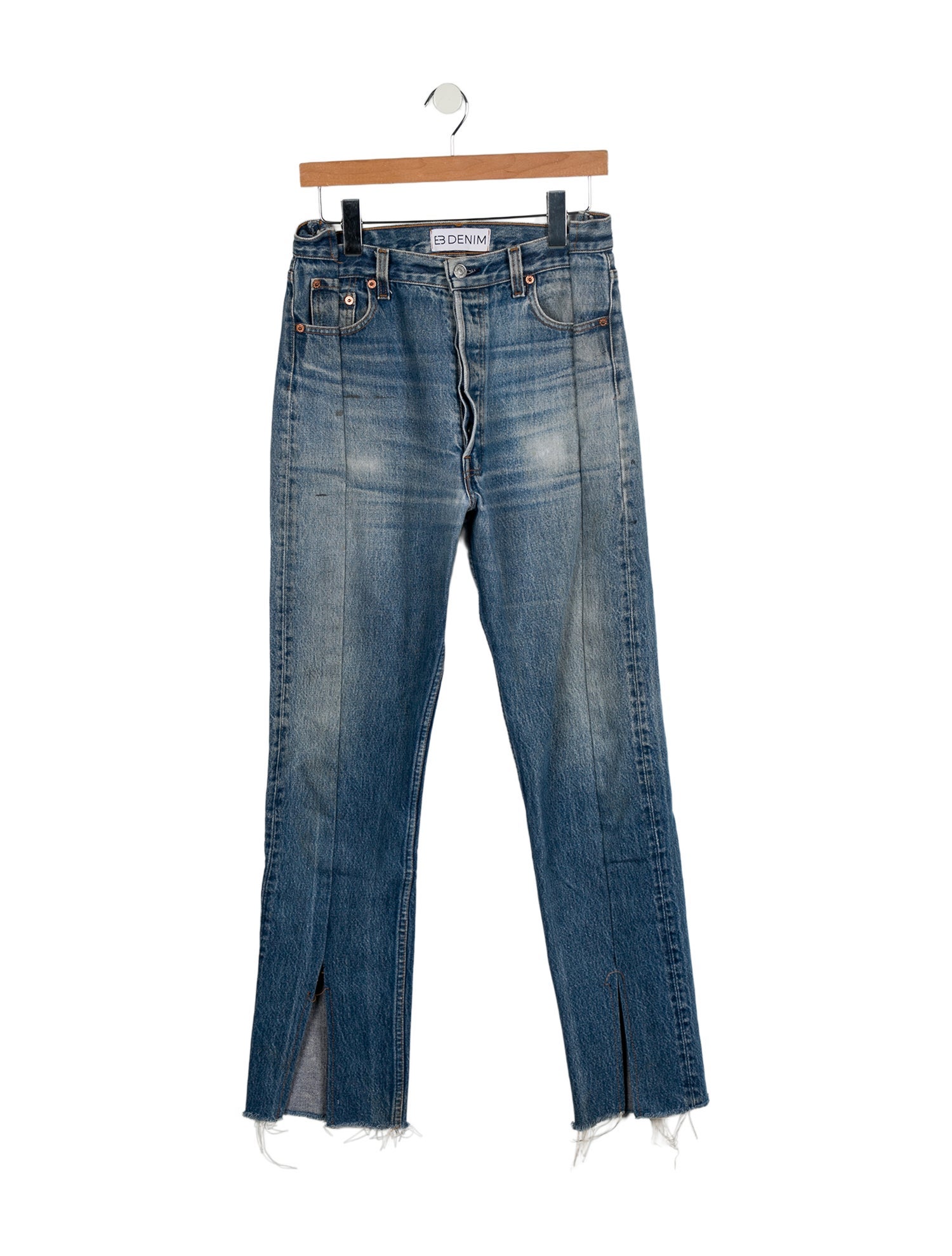 EB DENIM High-Rise Straight Leg Jeans