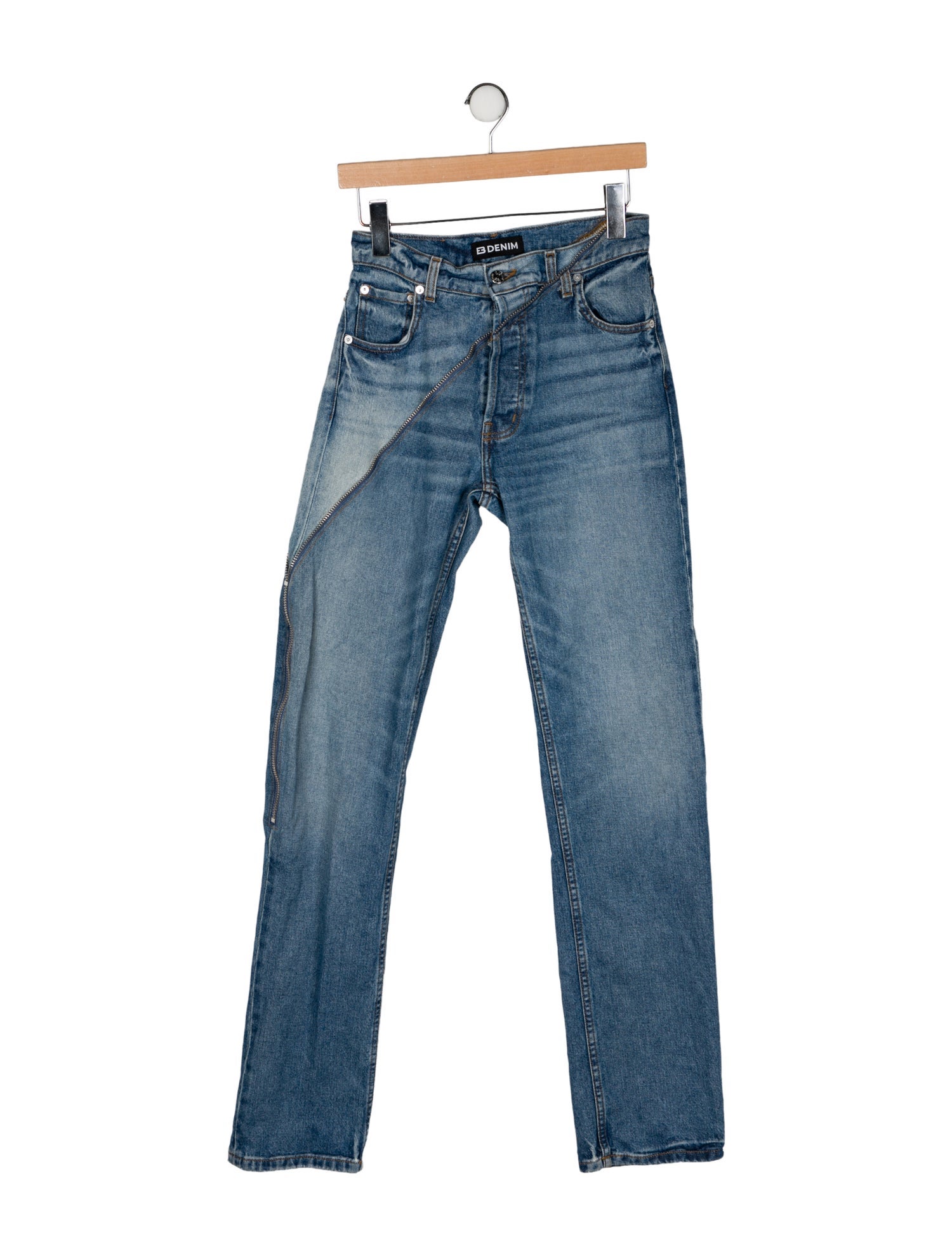 EB DENIM Mid-Rise Straight Leg Jeans