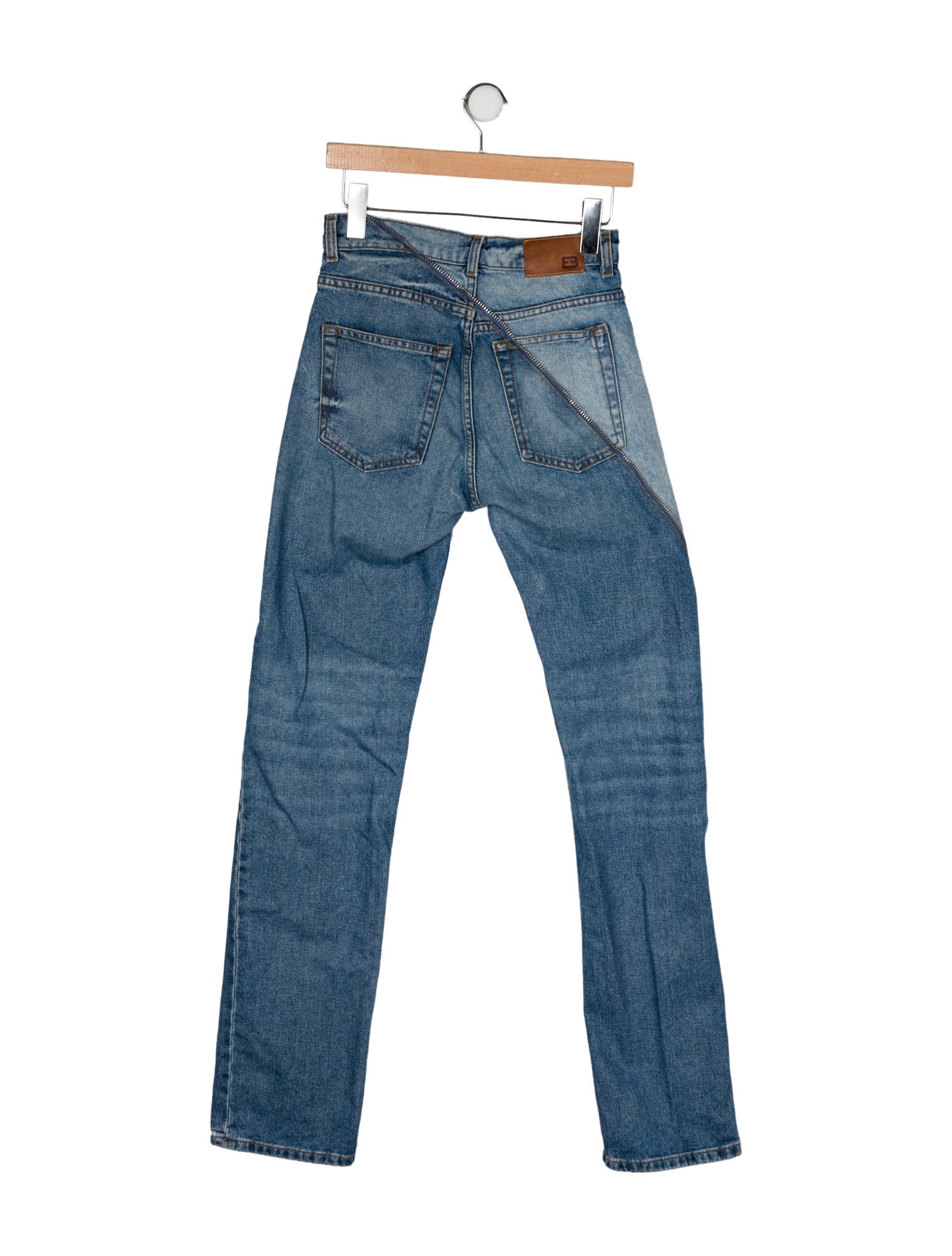 EB DENIM Mid-Rise Straight Leg Jeans