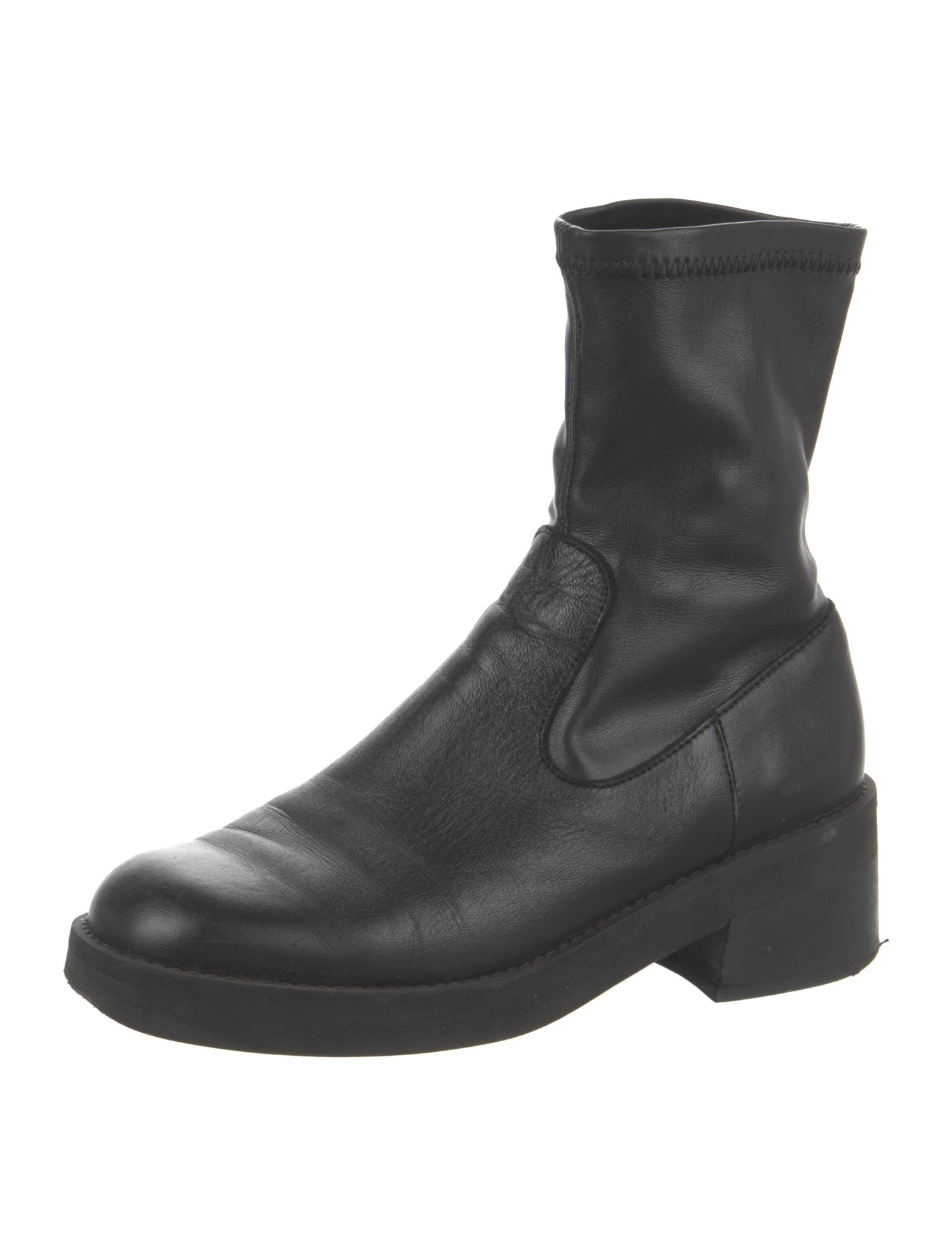 EB by Miista Leather Sock Boots