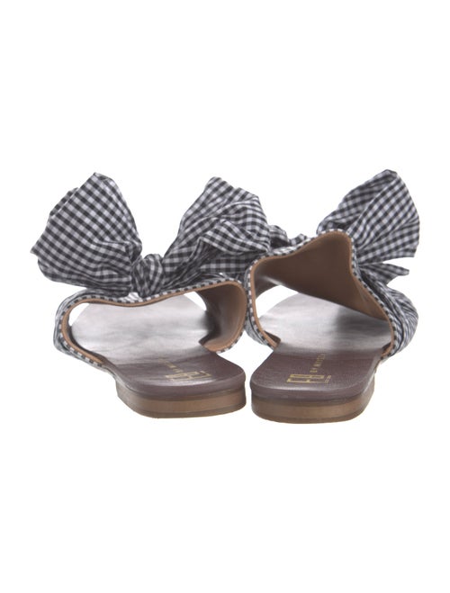 EB by Miista Leather Plaid Print Slides