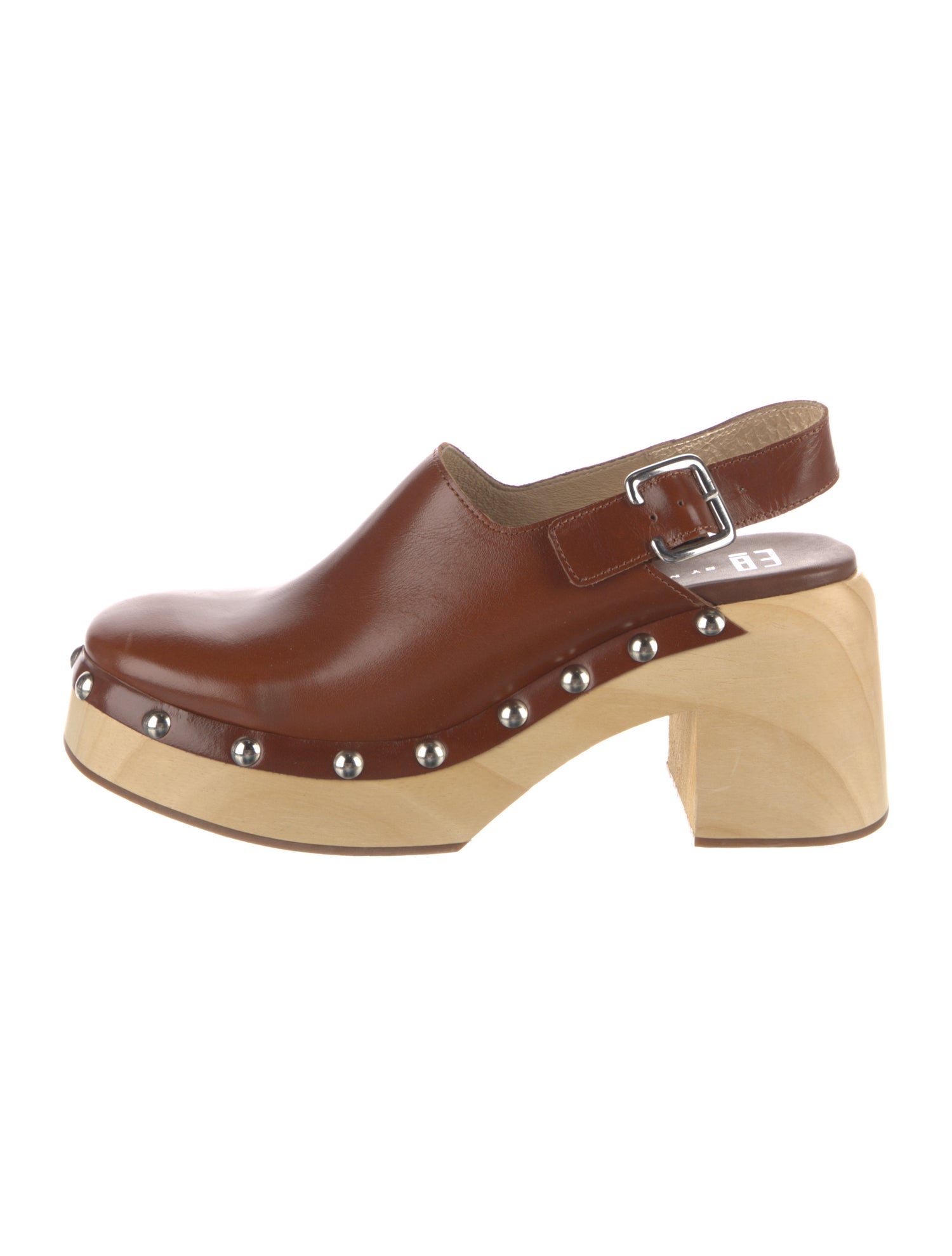 EB by Miista Leather Slingback Pumps