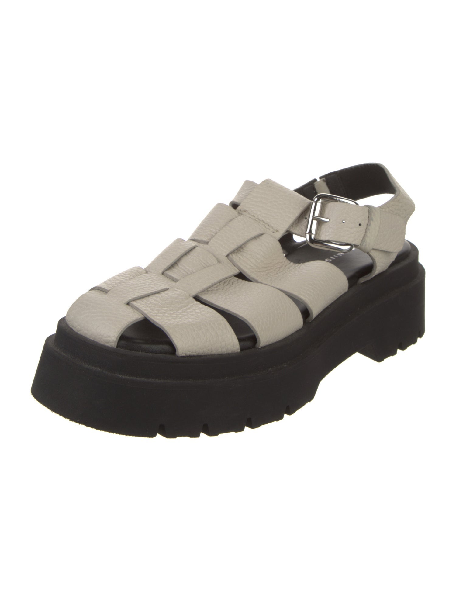 EB by Miista Leather Slingback Flats