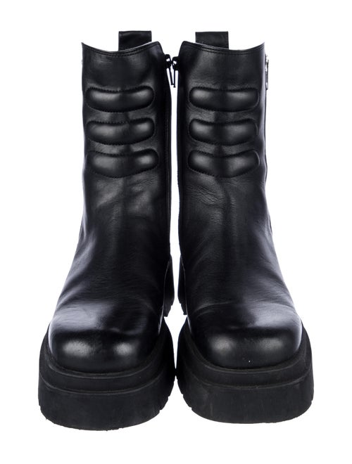 EB by Miista Leather Combat Boots