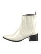 EB by Miista Patent Leather Colorblock Pattern Sock Boots