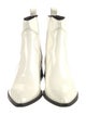 EB by Miista Patent Leather Colorblock Pattern Sock Boots
