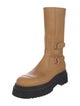EB by Miista Leather Colorblock Pattern Rain Boots