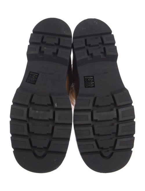 EB by Miista Leather Colorblock Pattern Rain Boots