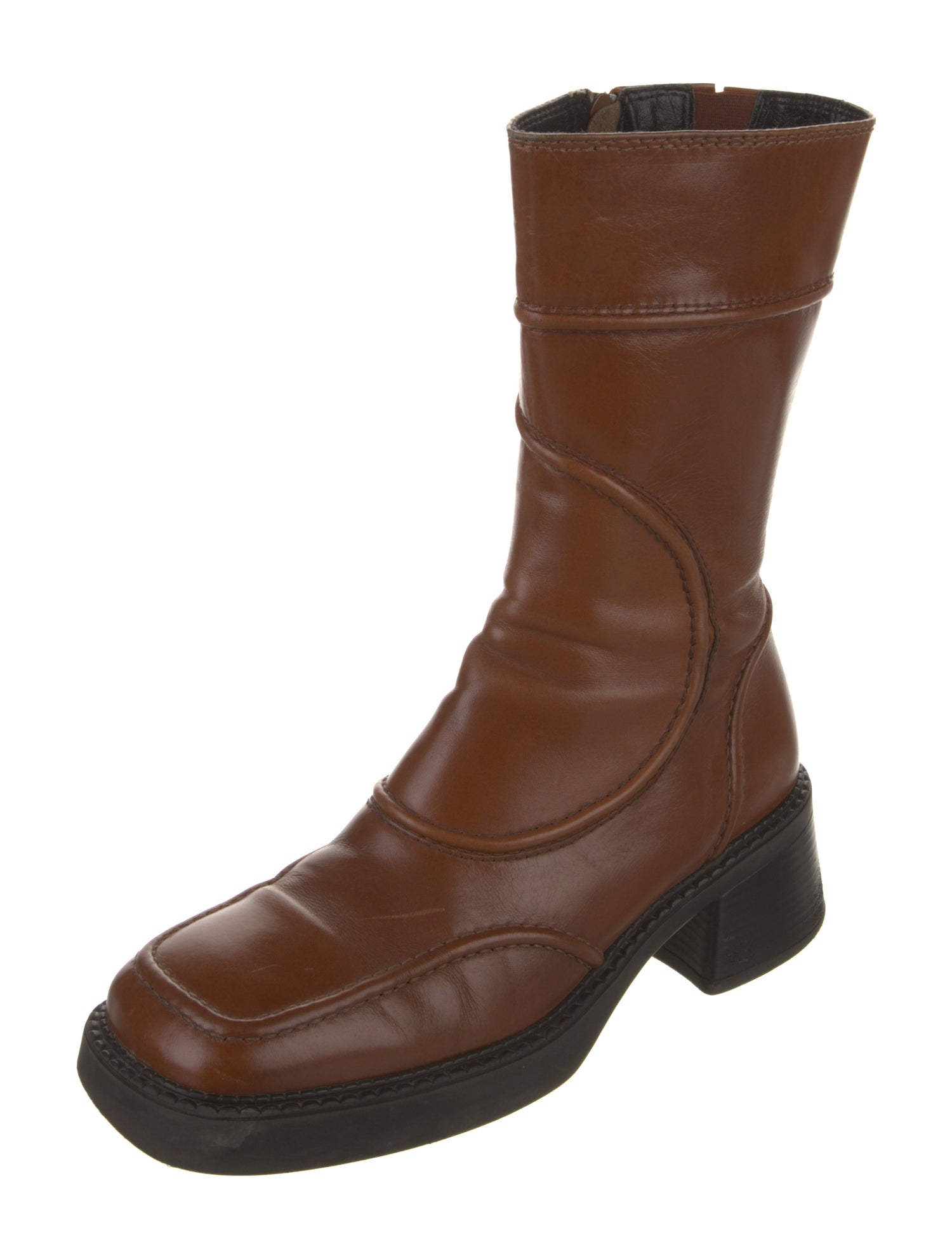 EB by Miista Leather Moto Boots