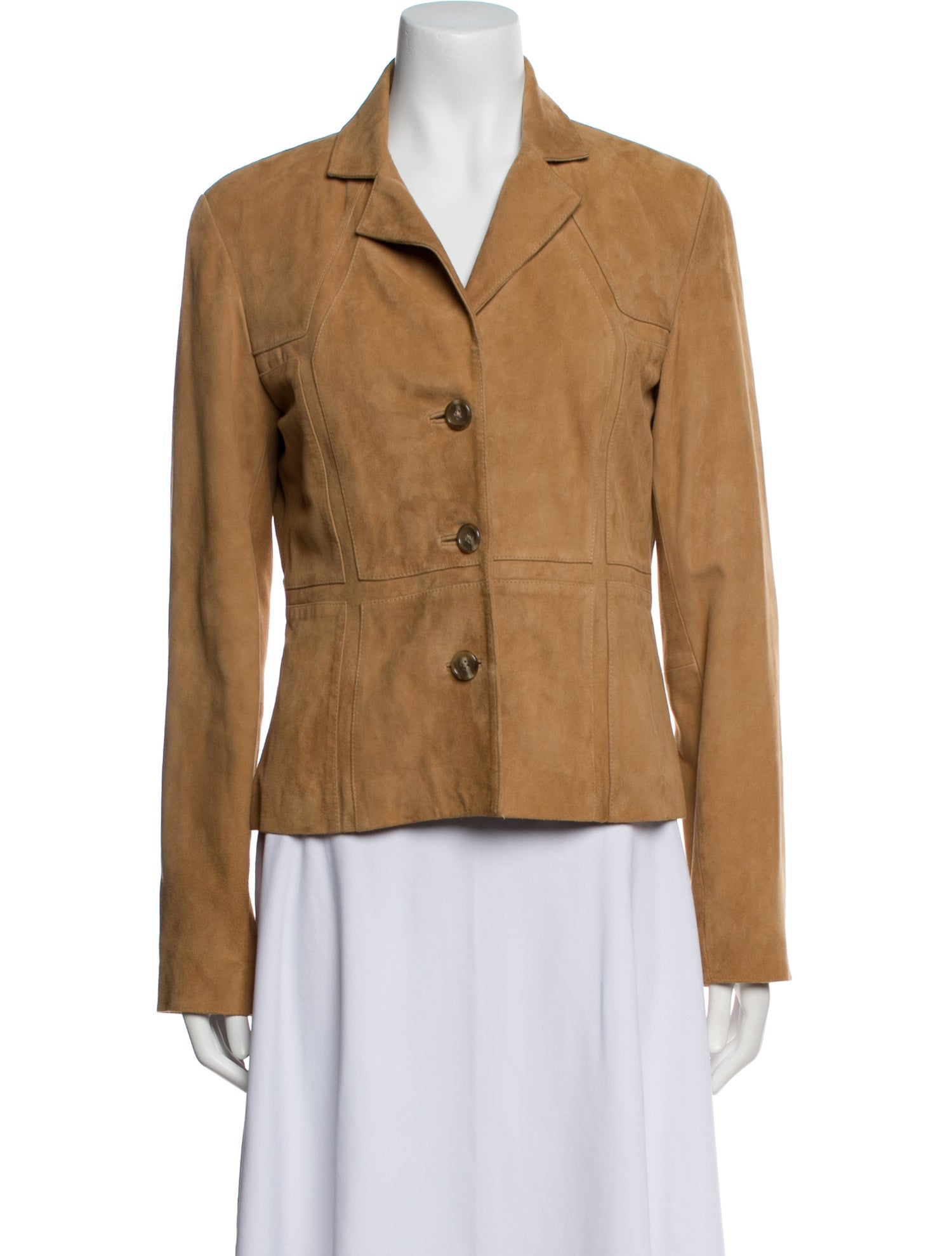 Elements by Vakko Leather Blazer