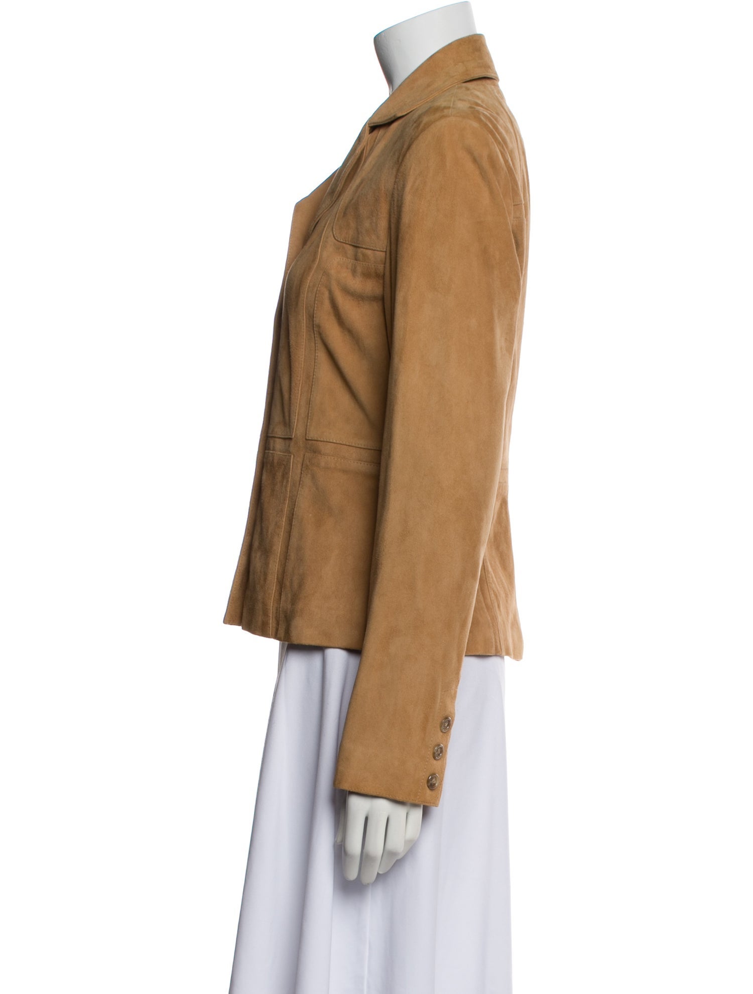 Elements by Vakko Leather Blazer