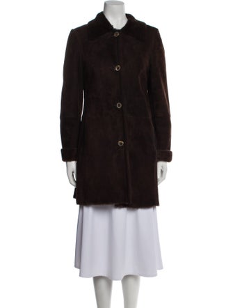 Elements by Vakko Shearling Faux Fur Coat