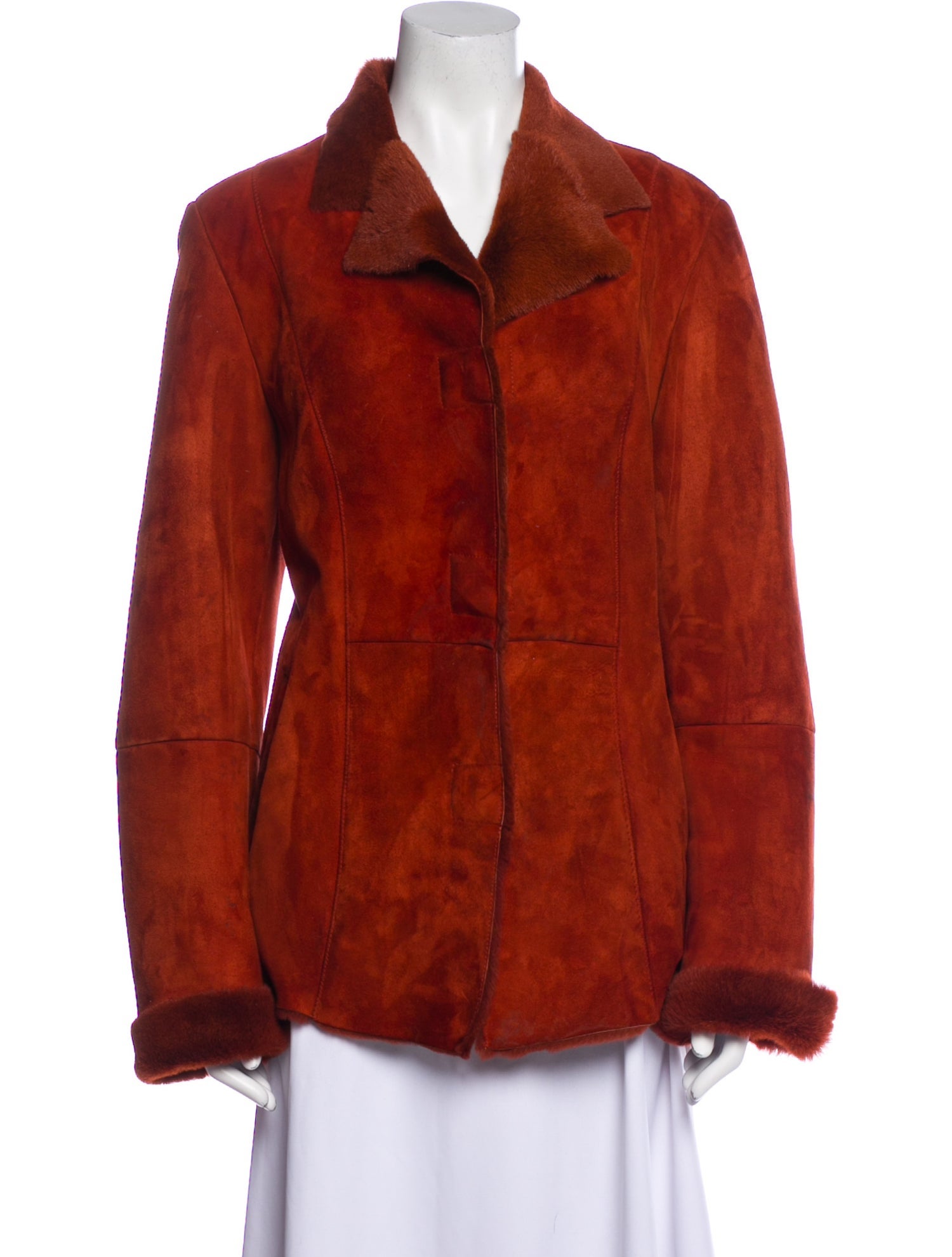 Elements by Vakko Shearling Fur Jacket