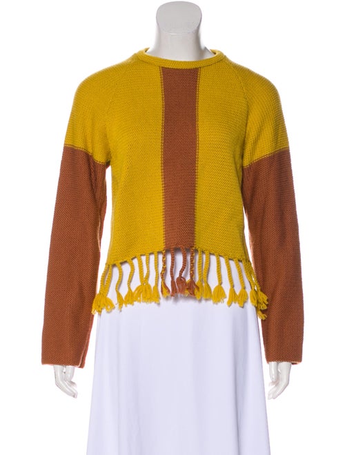 Eckhaus Latta Merino Wool Colorblock Pattern Sweat