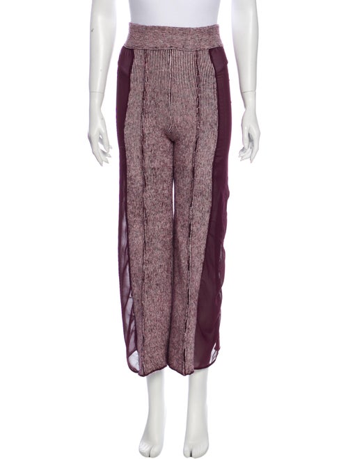 Eckhaus Latta Colorblock Pattern Wide Leg Pants Pu
