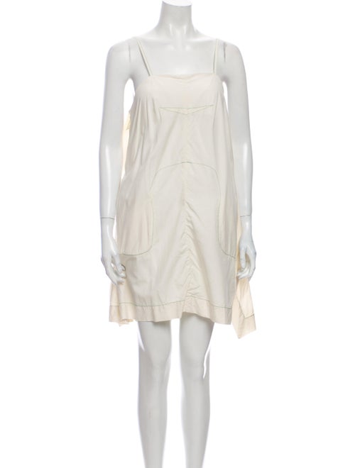 Eckhaus Latta Silk Mini Dress White