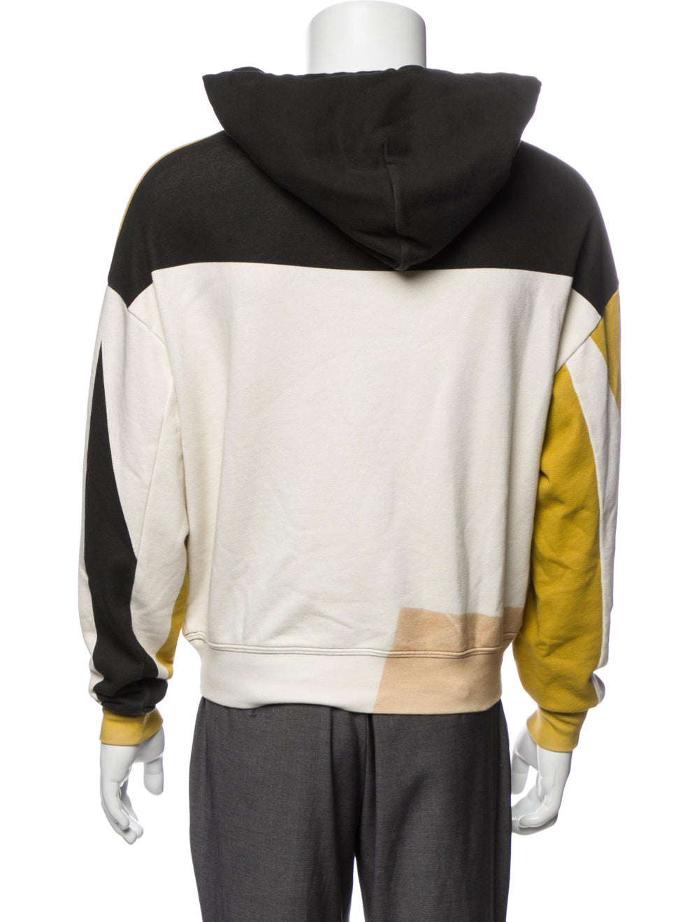 Eckhaus Latta Colorblock Pattern Crew Neck Hoodie - image 2
