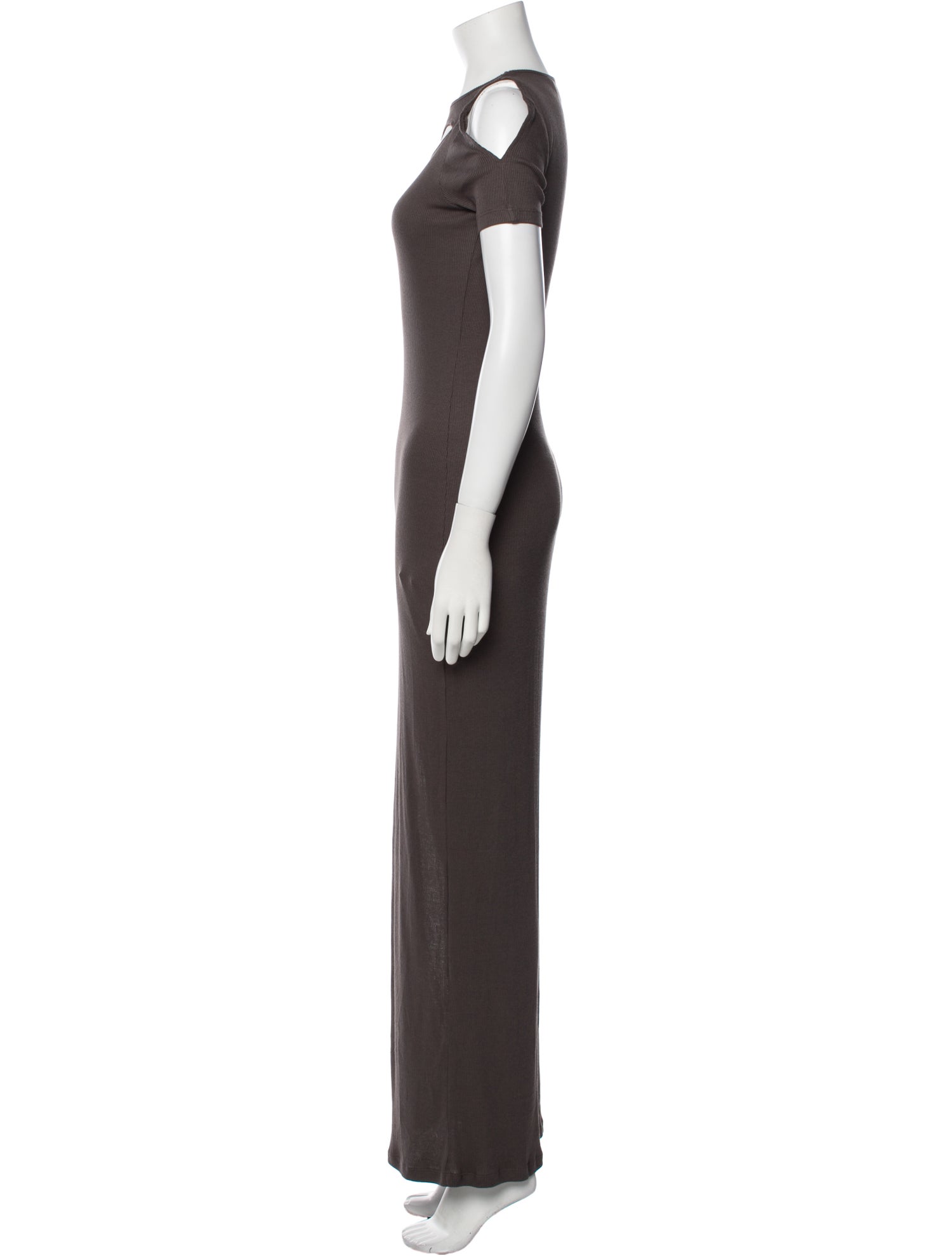 Eckhaus Latta Crew Neck Long Dress - Grey Dresses, Clothing - WECKH23008 |  The RealReal