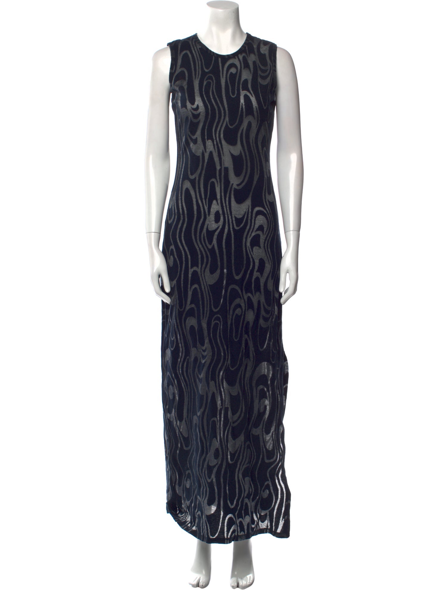 Eckhaus Latta Printed Long Dress