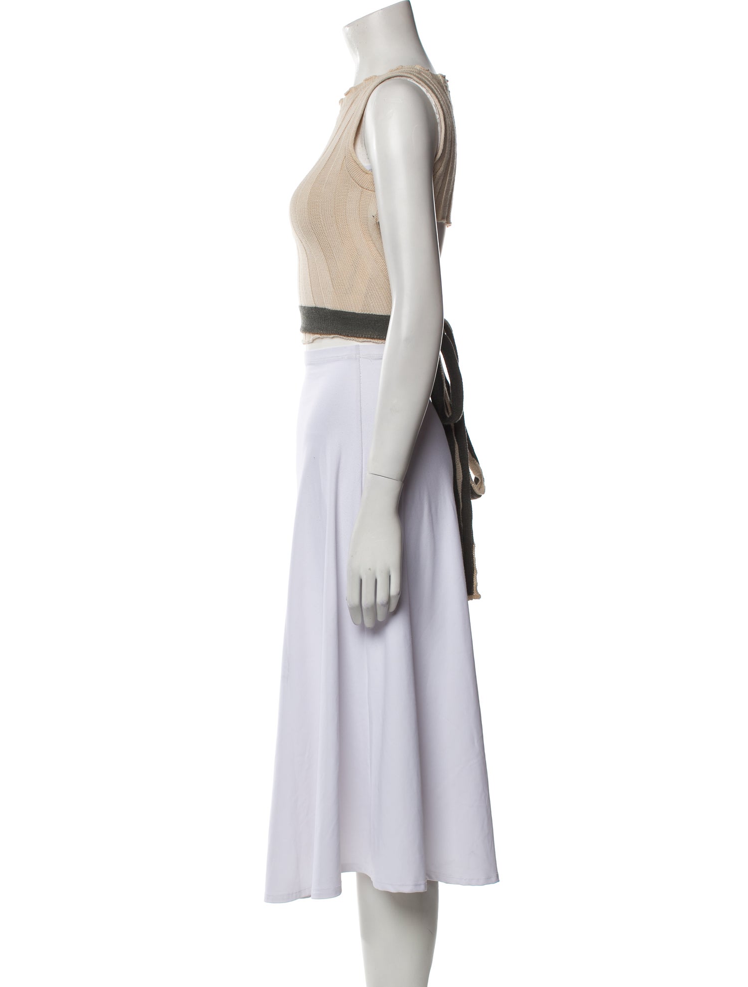 Eckhaus Latta Alpaca Crew Neck Crop Top