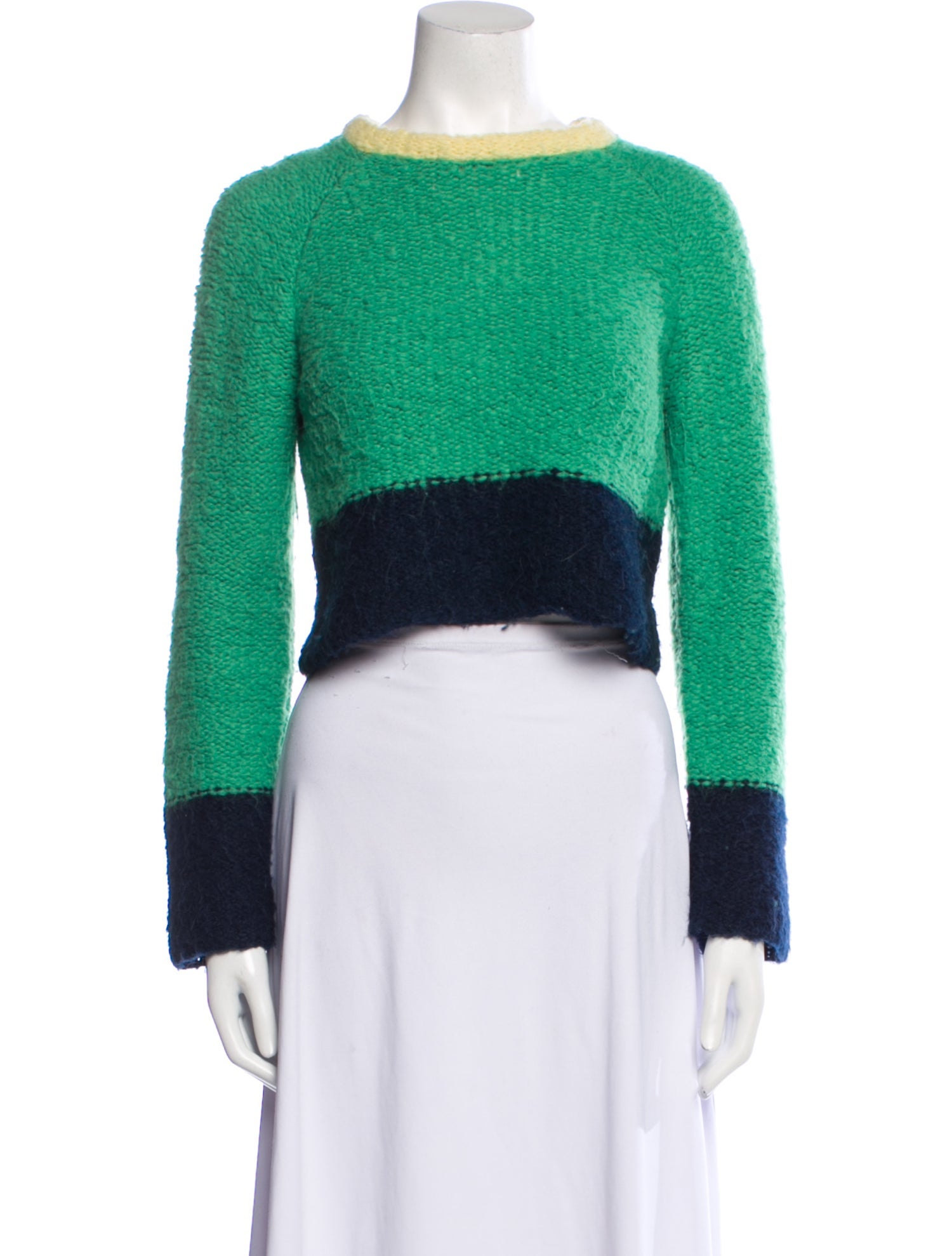 Eckhaus Latta Alpaca Colorblock Pattern Sweater