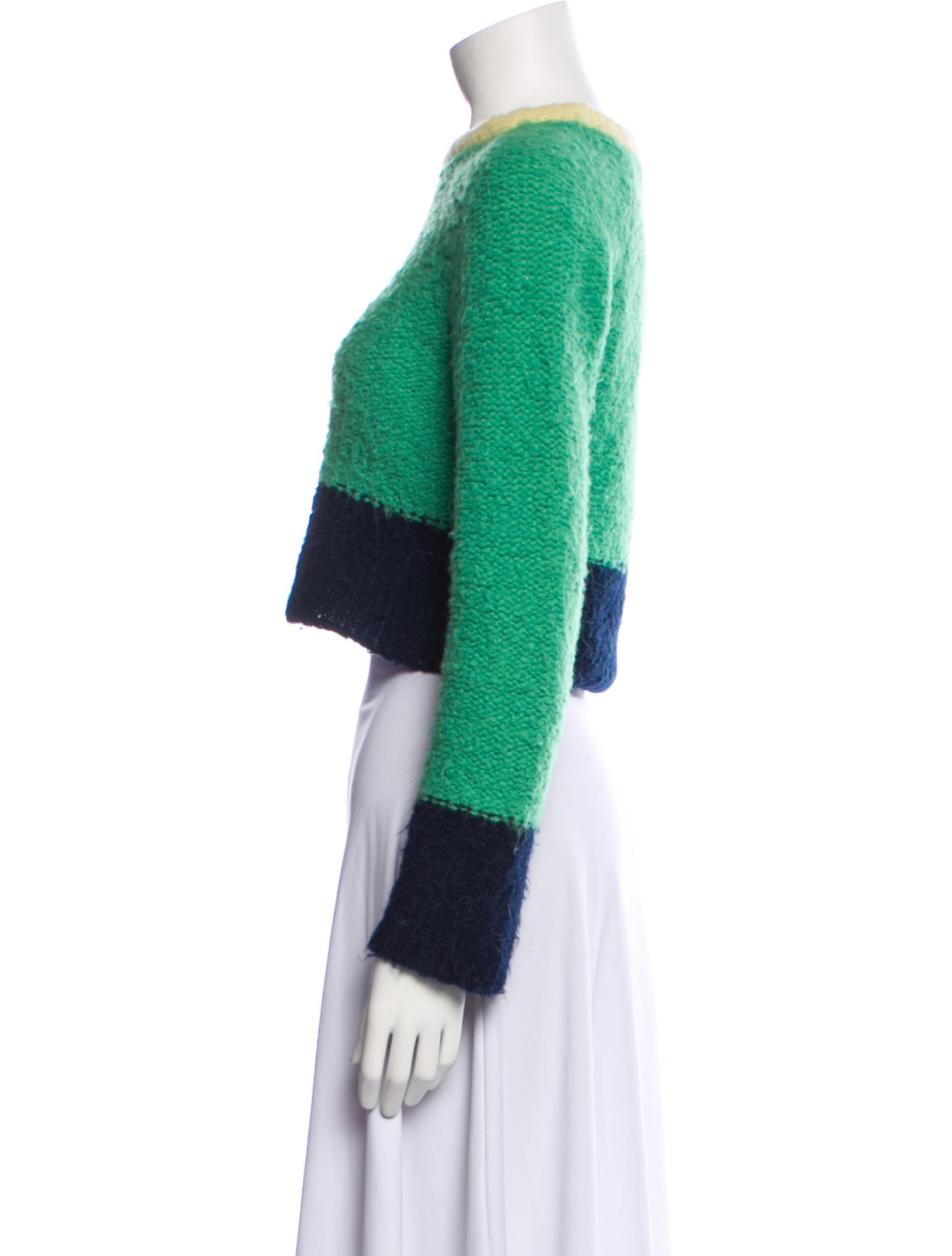 Eckhaus Latta Alpaca Colorblock Pattern Sweater