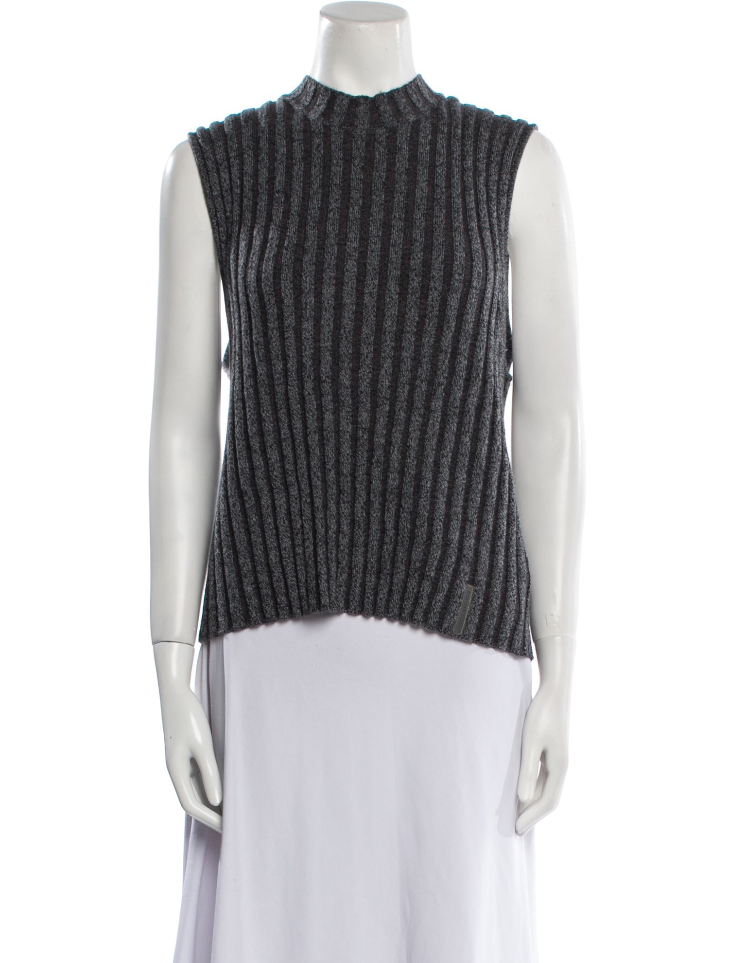 Eckhaus Latta Merino Wool Mock Neck Sweater