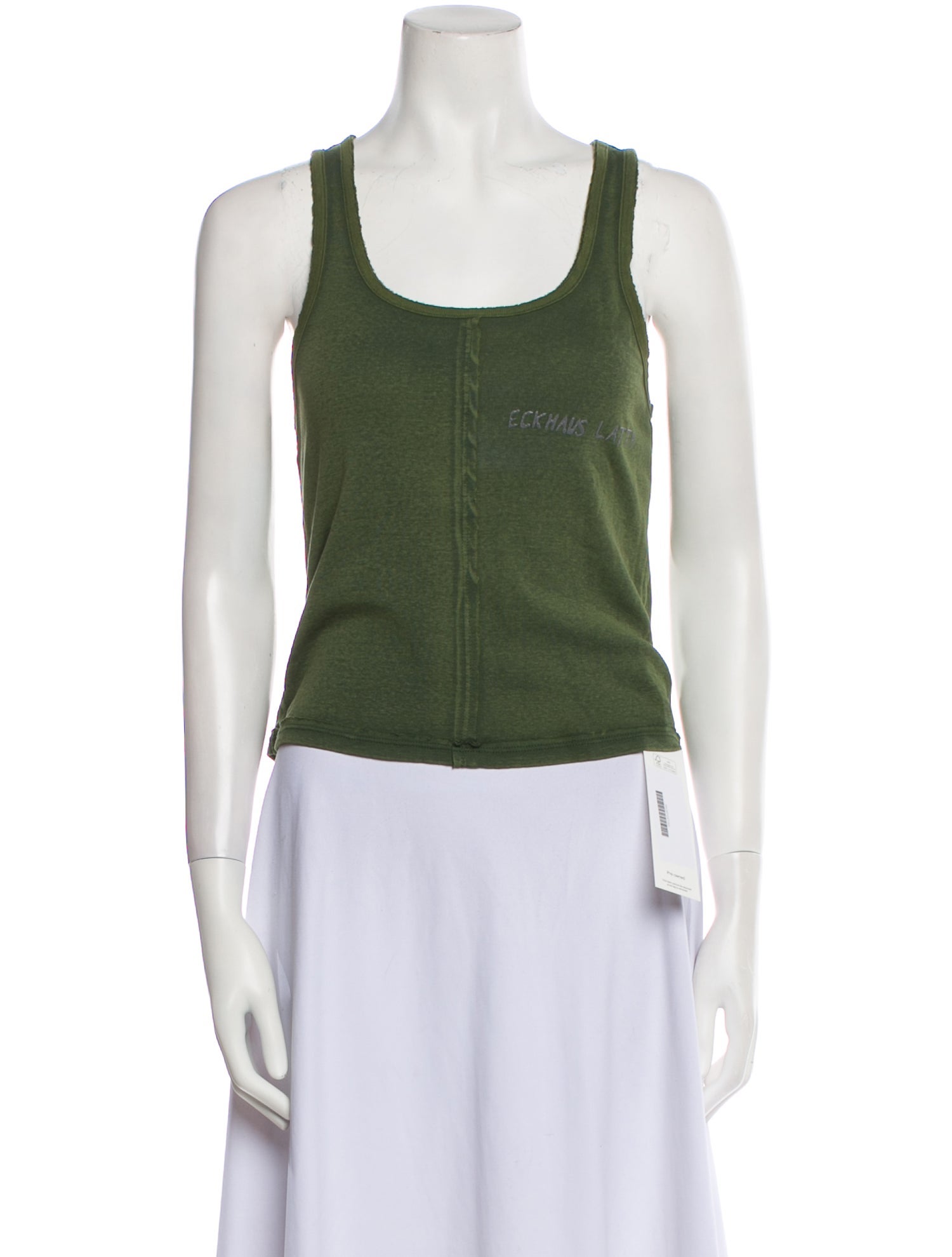 Eckhaus Latta Scoop Neck Sleeveless Top