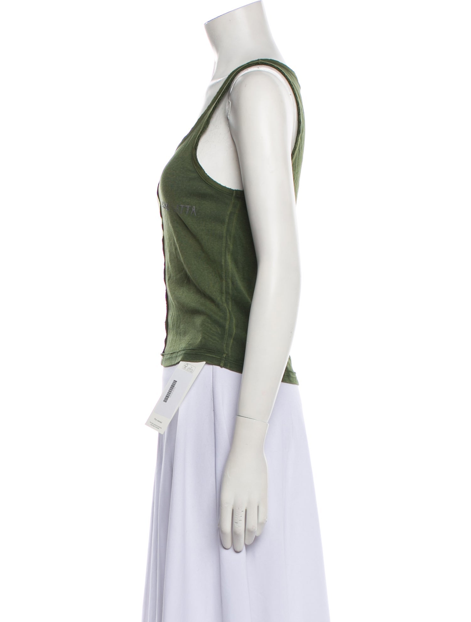 Eckhaus Latta Scoop Neck Sleeveless Top